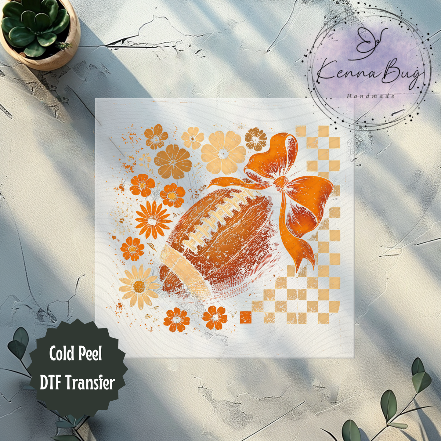 Fall, Football, Retro, Floral, DTF Transfer, Ready to Press, Shirt Transfer, Heat Transfer, Direct to film Transfer
