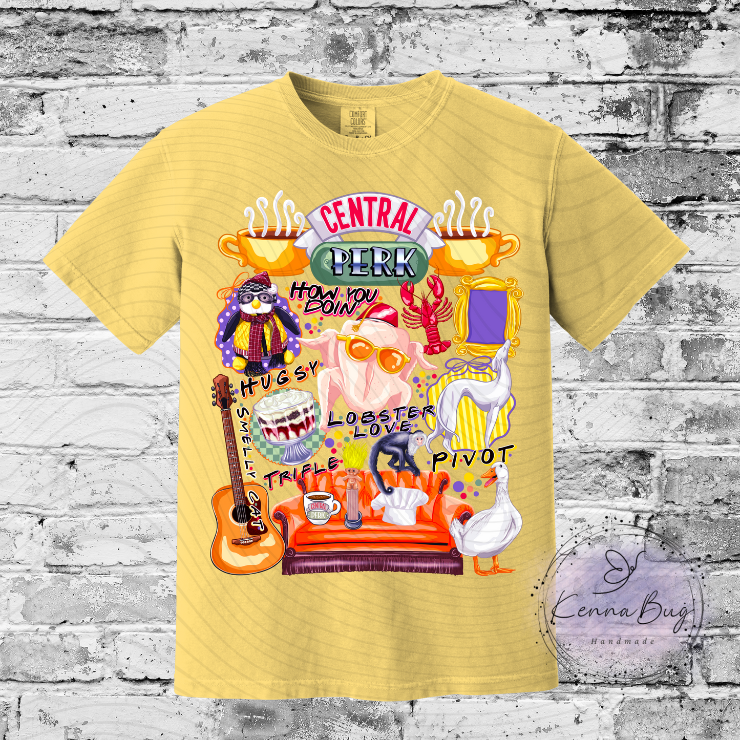 Central Perk, Custom T-Shirt, Pick your Color, Graphic Tee, Comfort Colors 1717