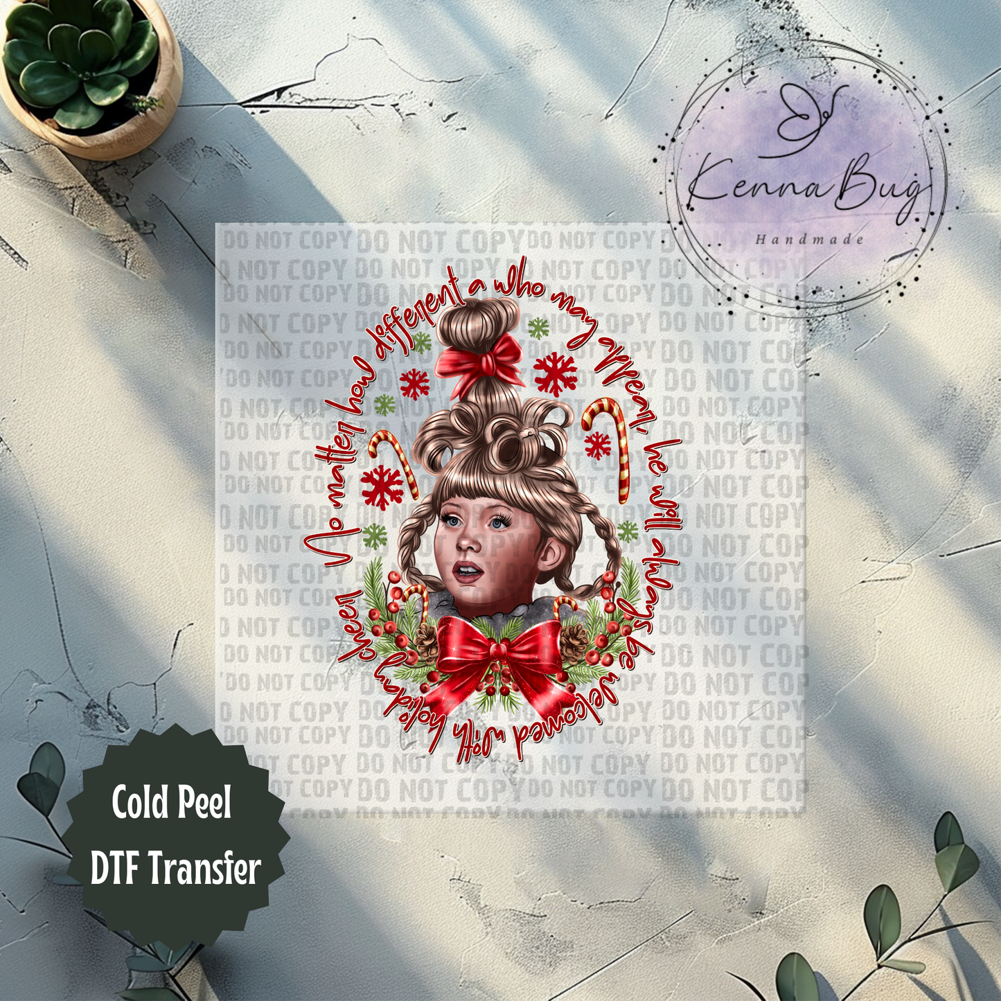 Cindy Lou, Christmas, Movie, DTF Transfer, Ready to Press, Shirt Transfer, Heat Transfer, Direct to film Transfer