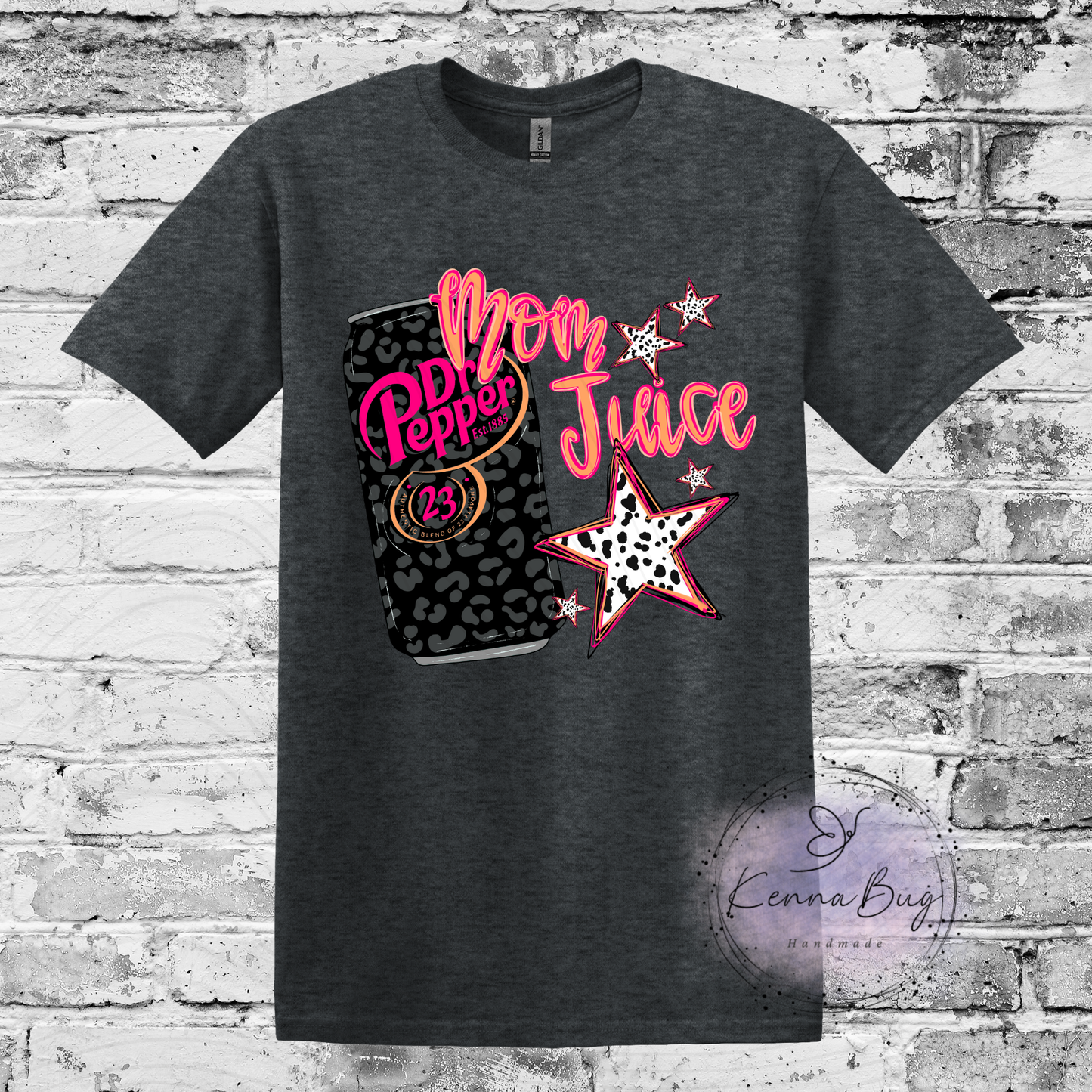 Mom Juice, Dr P, Custom T-Shirt, Pick your Color, Graphic Tee, Gildan Soft Style