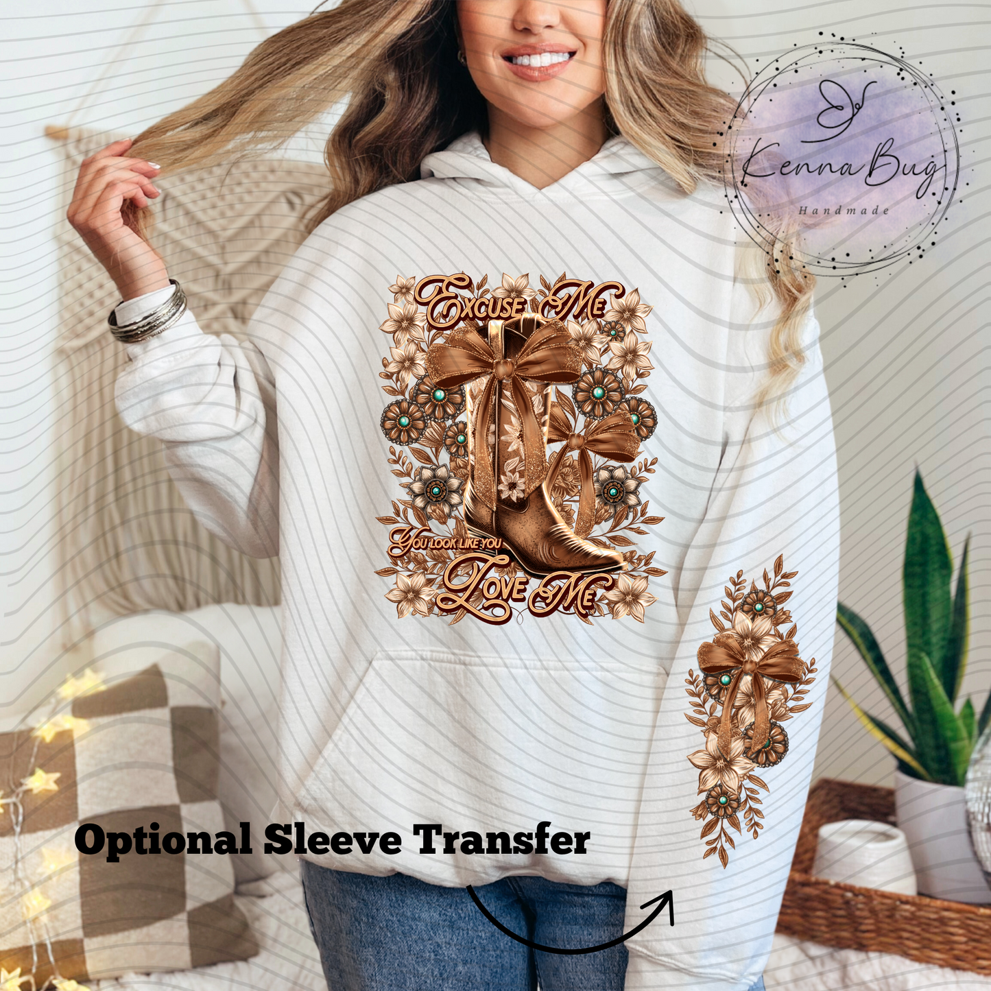 Excuse Me, You Look Like You Love Me, Tan, DTF Transfer, Ready to Press, Shirt Transfer, Heat Transfer, Direct to film Transfer