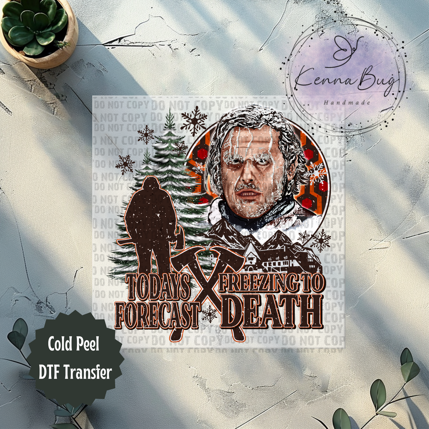 Freezing to Death, Winter, Horror Movie, DTF Transfer, Ready to Press, Shirt Transfer, Heat Transfer, Direct to film Transfer