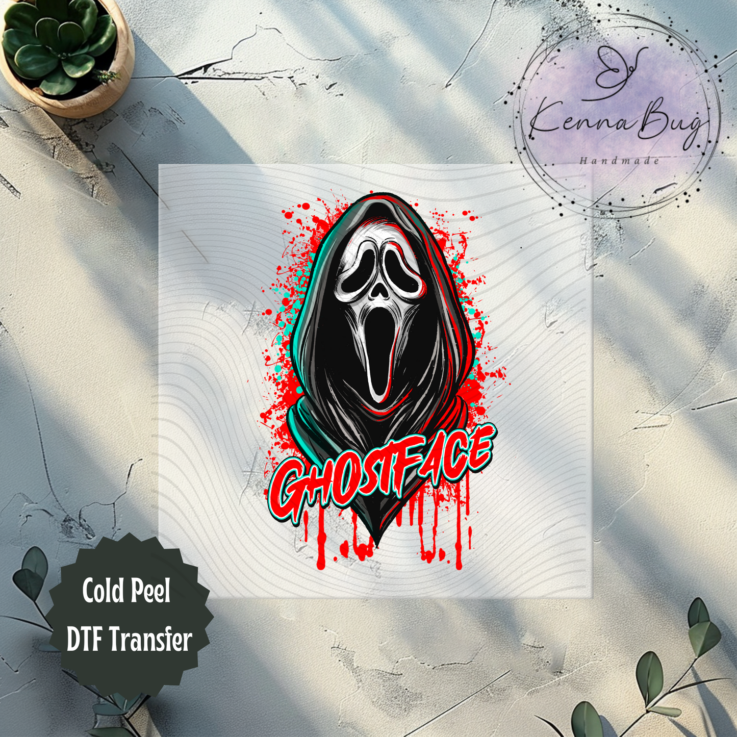 Killer Ghost, Horror Movie, DTF Transfer, Ready to Press, Shirt Transfer, Heat Transfer, Direct to film Transfer