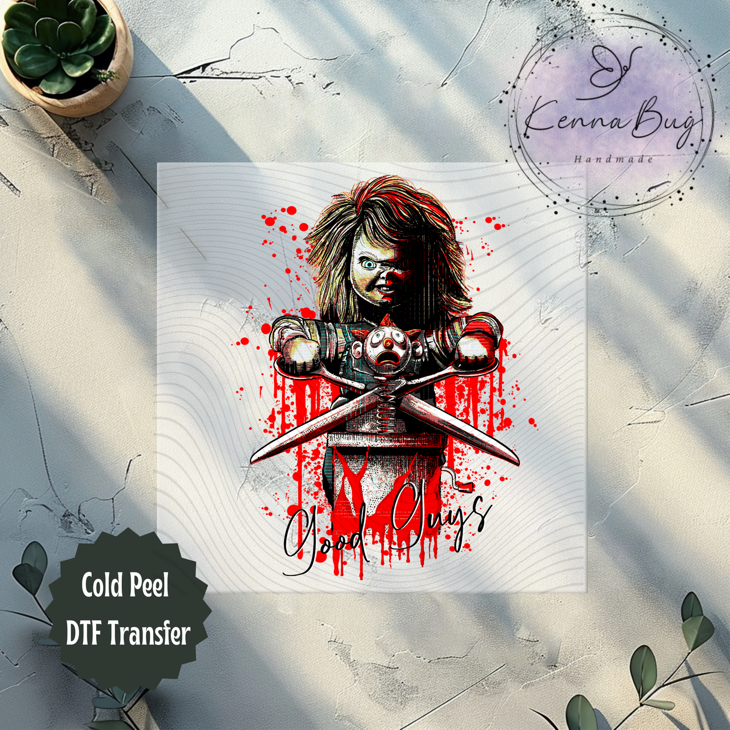 Good Guys Killer, Horror Movie, DTF Transfer, Ready to Press, Shirt Transfer, Heat Transfer, Direct to film Transfer