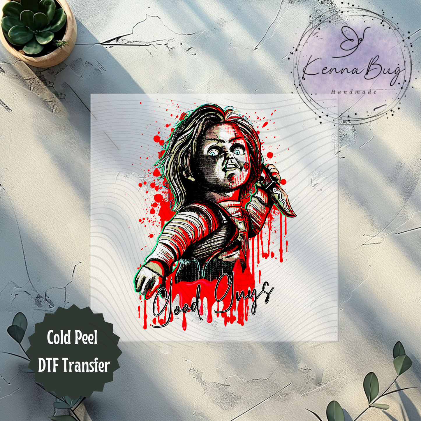 Good Guys Killer, Horror Movie, Chucky, DTF Transfer, Ready to Press, Shirt Transfer, Heat Transfer, Direct to film Transfer