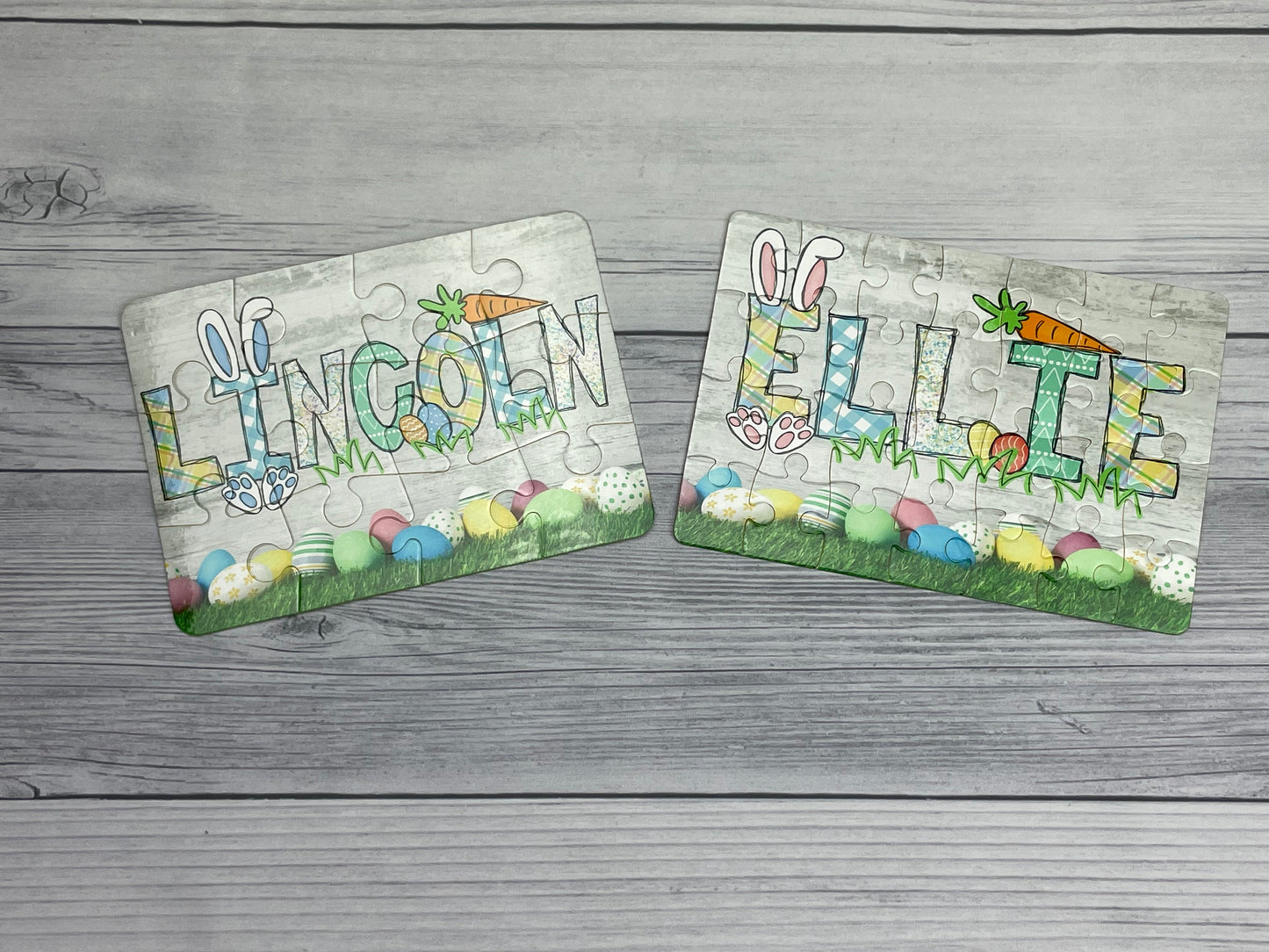 Personalized Easter Name Puzzle, Easter Basket Filler, Easter Gift, Child Gift, Toddler Gift,
