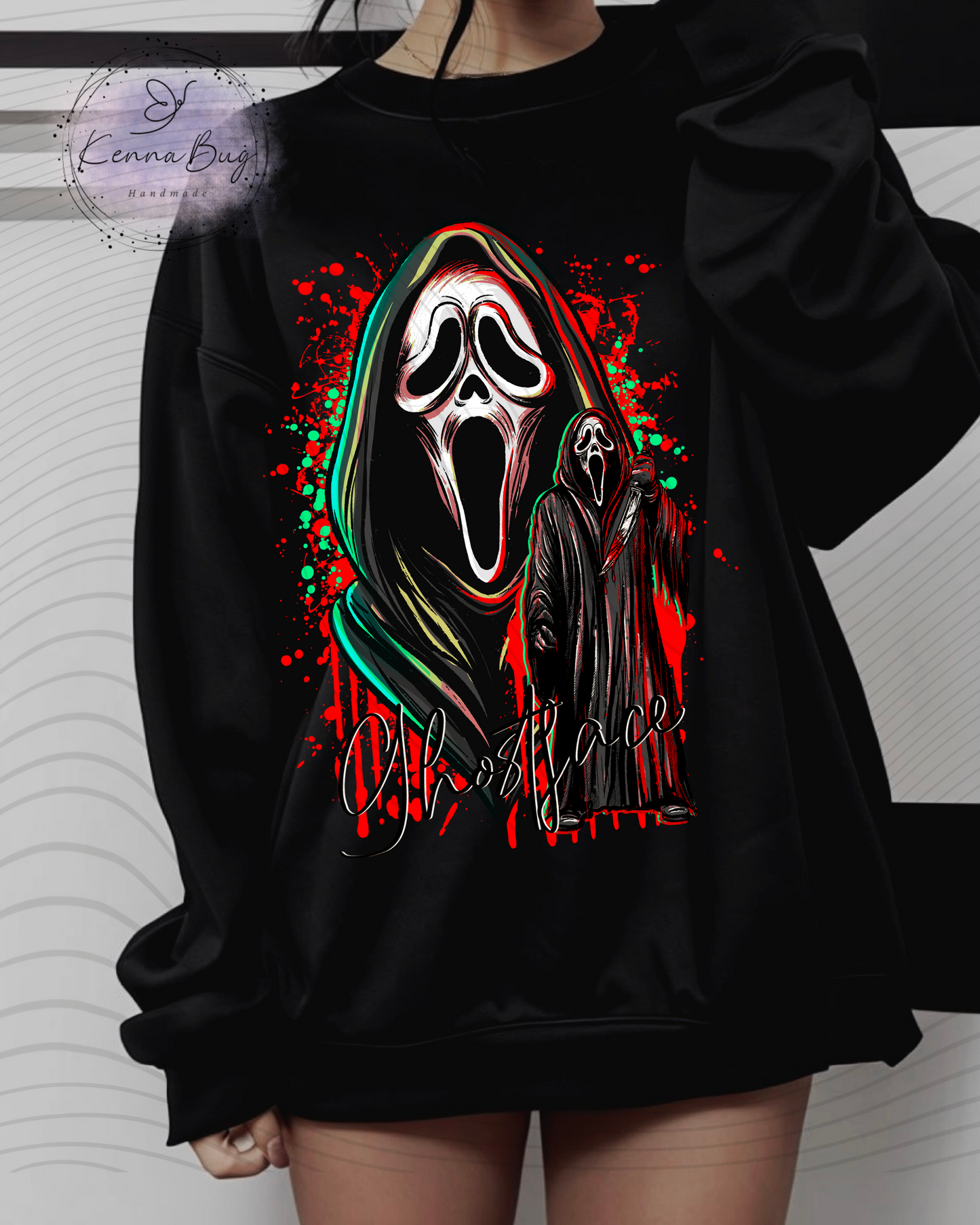 Killer Ghost, Horror Movie, Knife, DTF Transfer, Ready to Press, Shirt Transfer, Heat Transfer, Direct to film Transfer