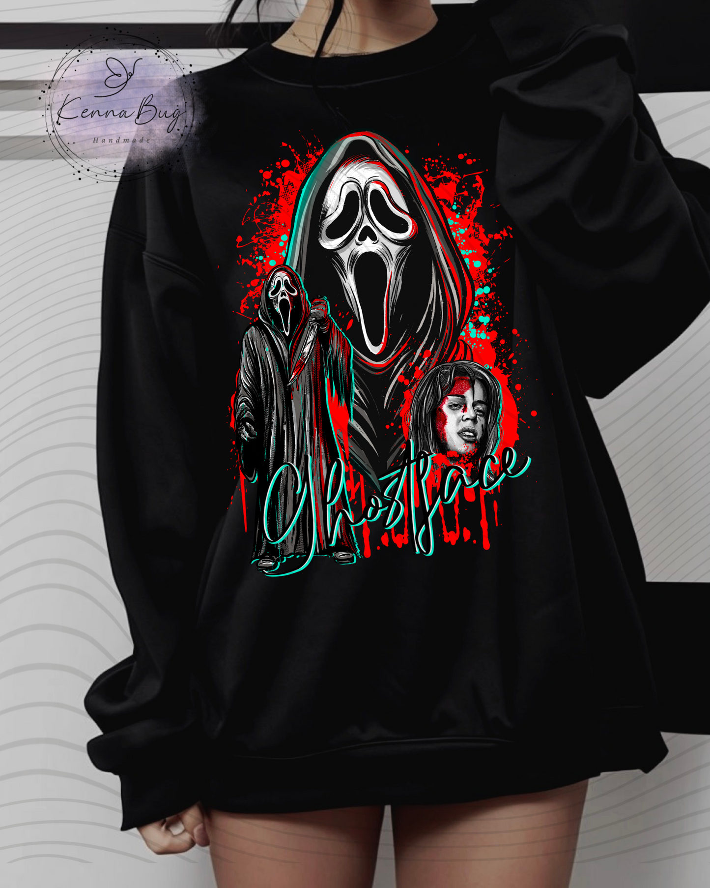 Killer Ghost, Horror Movie, Sidney, DTF Transfer, Ready to Press, Shirt Transfer, Heat Transfer, Direct to film Transfer