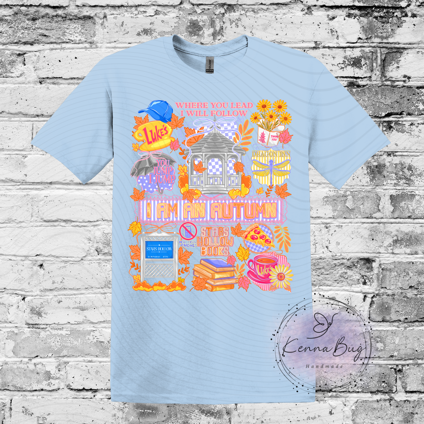 Lukes Diner, I am an Autumn, Custom T-Shirt, Pick your Color, Gildan Soft Style