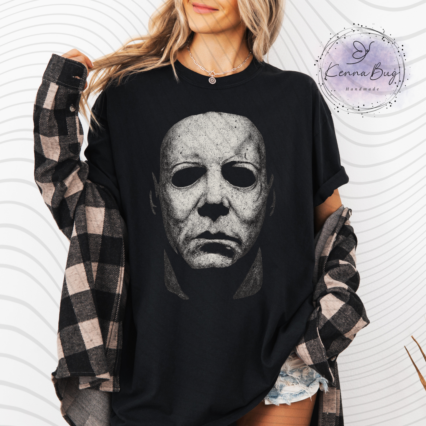 Michael Face, Horror Movie, Silhouette, DTF Transfer, Ready to Press, Shirt Transfer, Heat Transfer, Direct to film Transfer