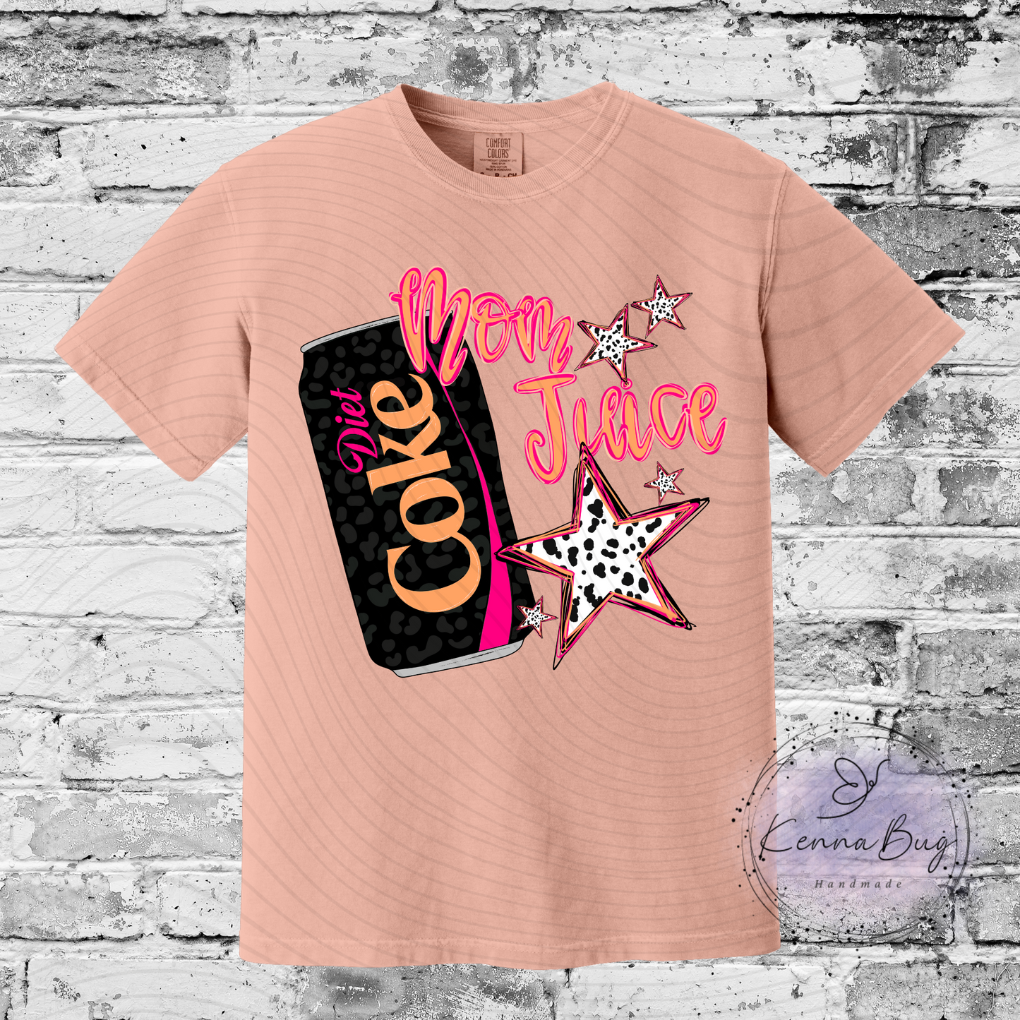 Mom Juice, Diet Cola, Custom T-Shirt, Pick your Color, Graphic Tee, Comfort Colors 1717