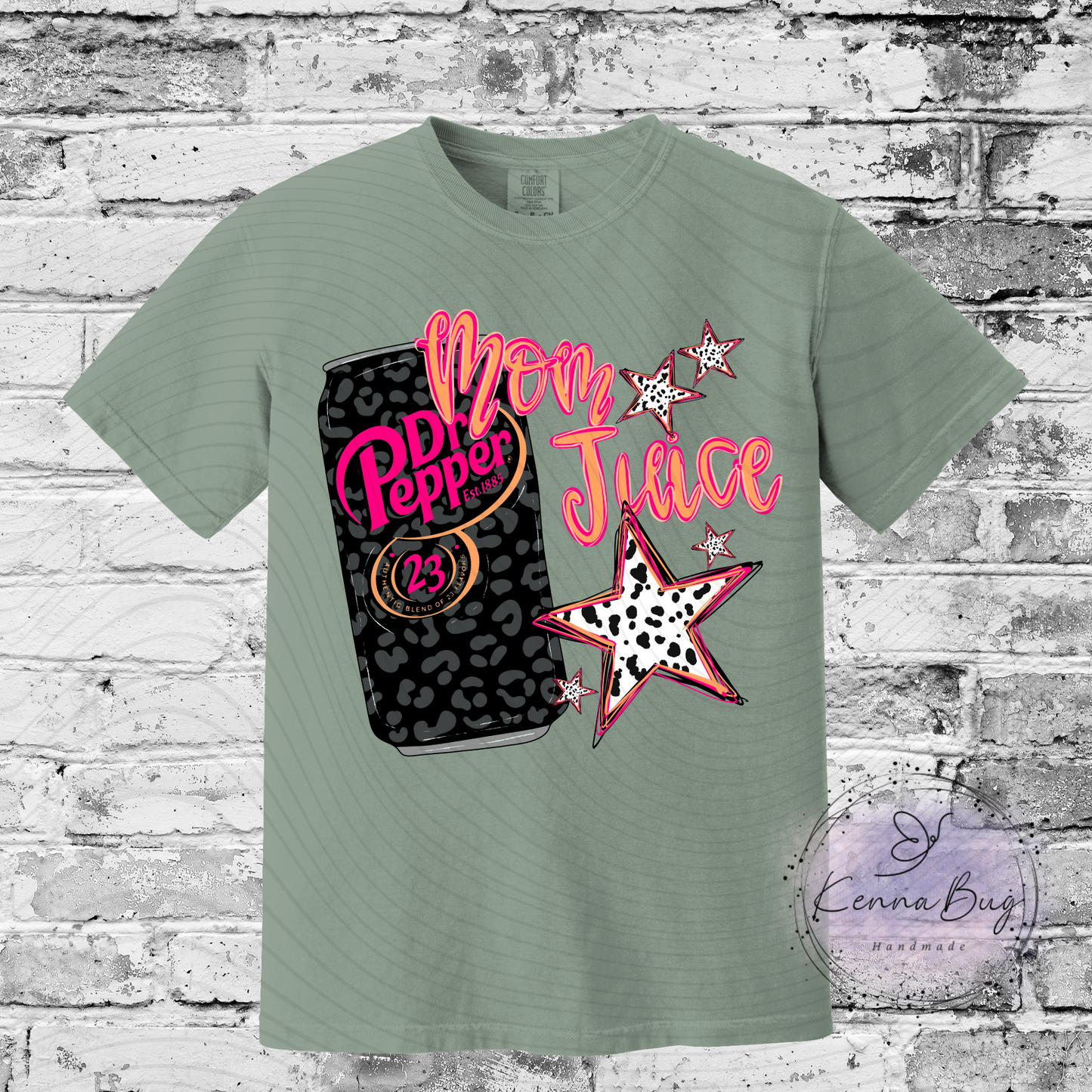 Mom Juice, Dr P, Custom T-Shirt, Pick your Color, Graphic Tee, Comfort Colors 1717