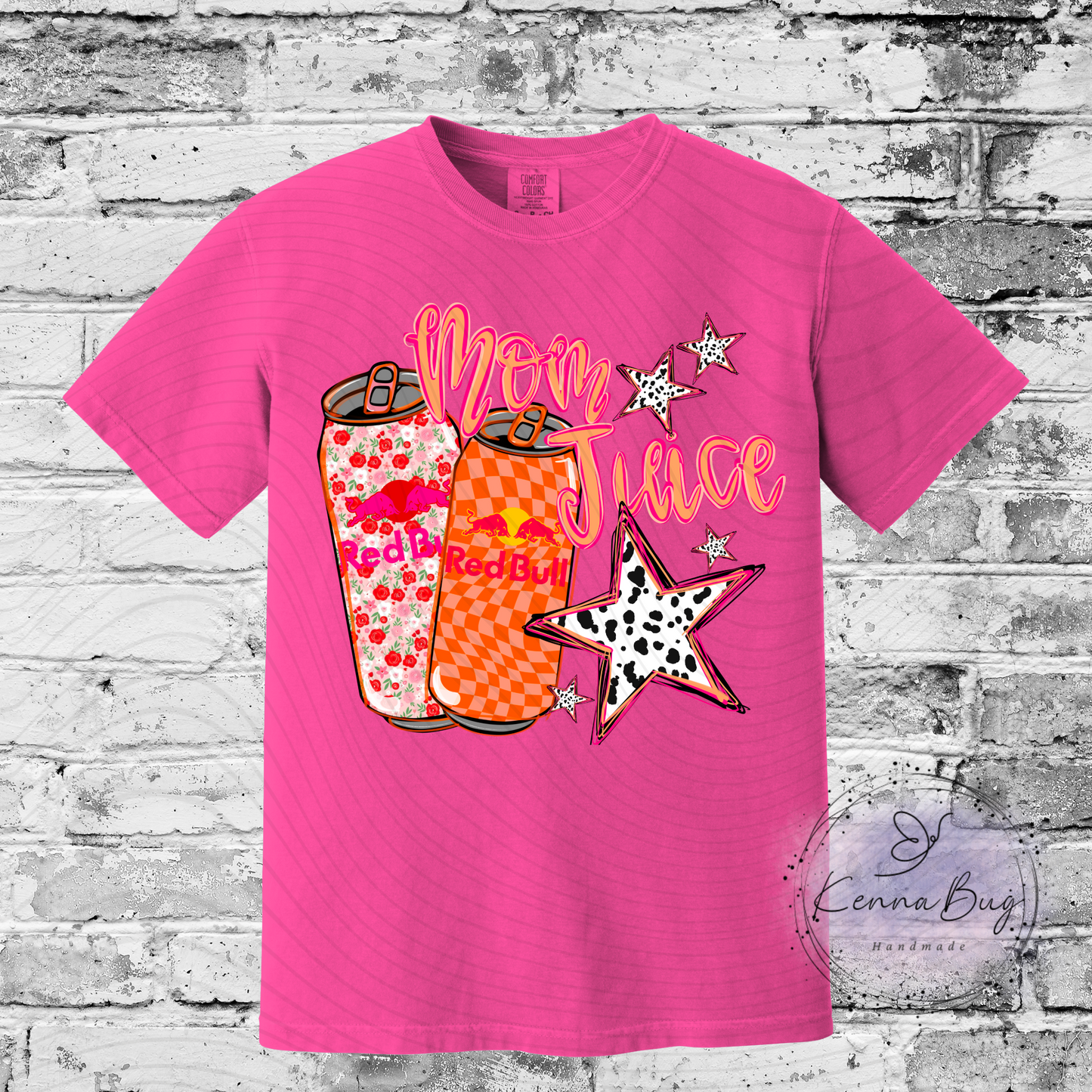 Mom Juice, Energy Drink RB, Custom T-Shirt, Pick your Color, Graphic Tee, Comfort Colors 1717