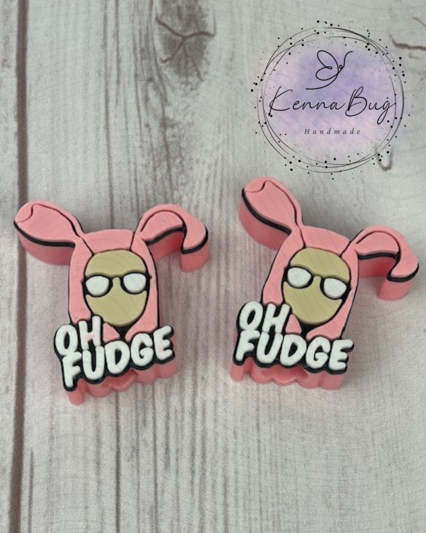 Oh Fudge, Christmas Movie, Straw Topper, 3D Printed