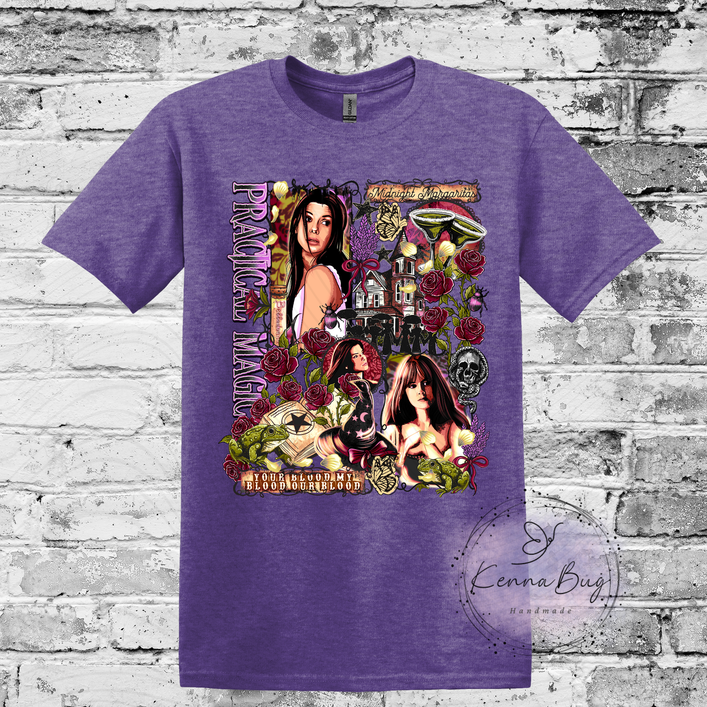 Practical Magic, Witches, Midnight Margaritas, Custom T-Shirt, Pick your Color, Gildan Soft Style