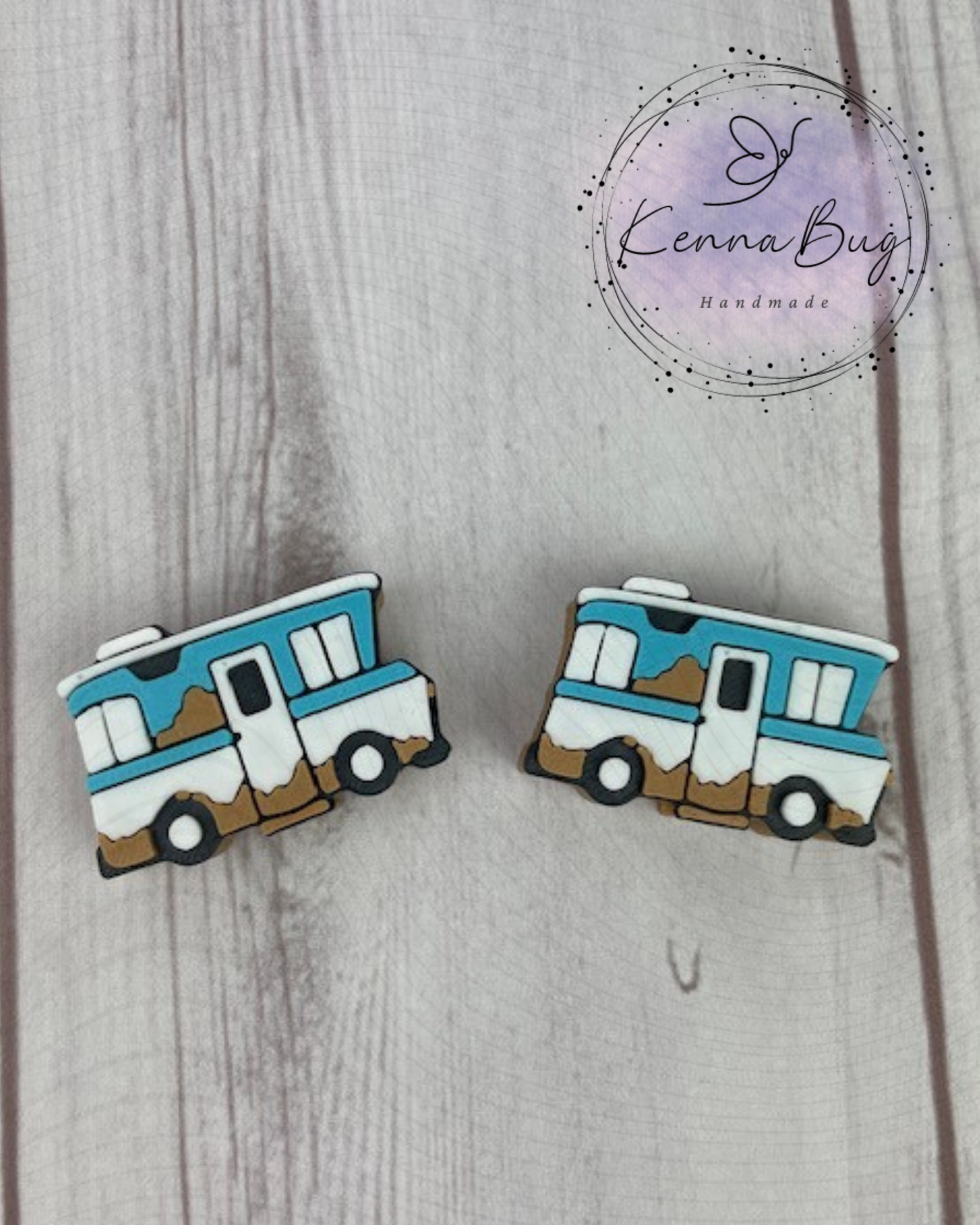 Christmas RV, Straw Topper, 3D Printed