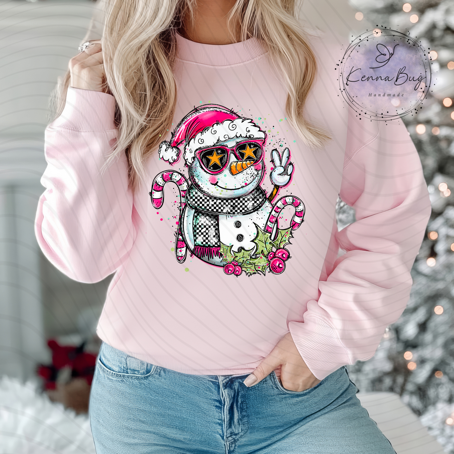 Snowman Doodle, Christmas, DTF Transfer, Ready to Press, Shirt Transfer, Heat Transfer, Direct to film Transfer