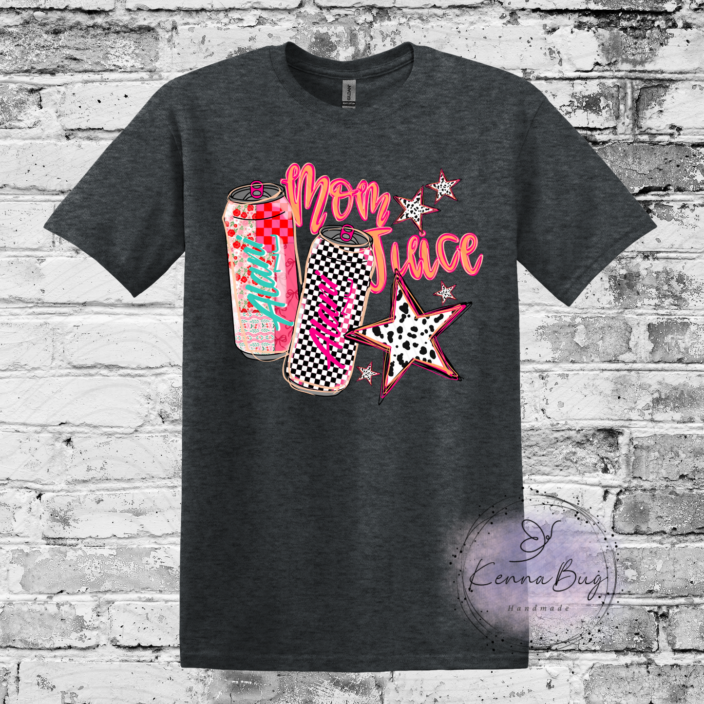 Mom Juice, Energy Drink, Custom T-Shirt, Pick your Color, Graphic Tee, Gildan Soft Style