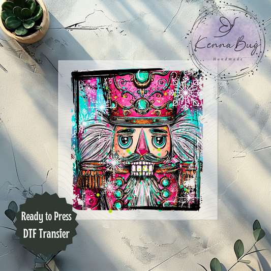 Christmas Nutcracker, Selfie, DTF Transfer, Ready to Press, Shirt Transfer, Heat Transfer, Direct to film Transfer