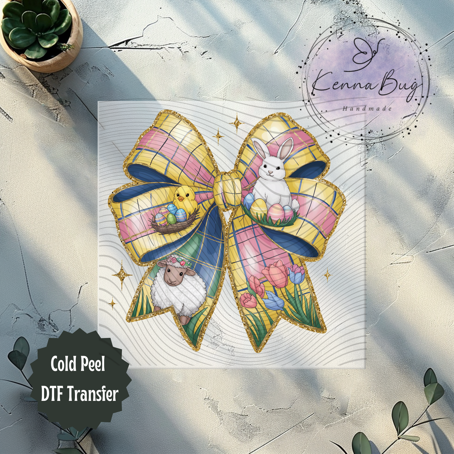 Easter Bow, Sheep, Bunny, Chick, Easter Eggs, DTF Transfer, Ready to Press, Shirt Transfer, Heat Transfer, Direct to film Transfer