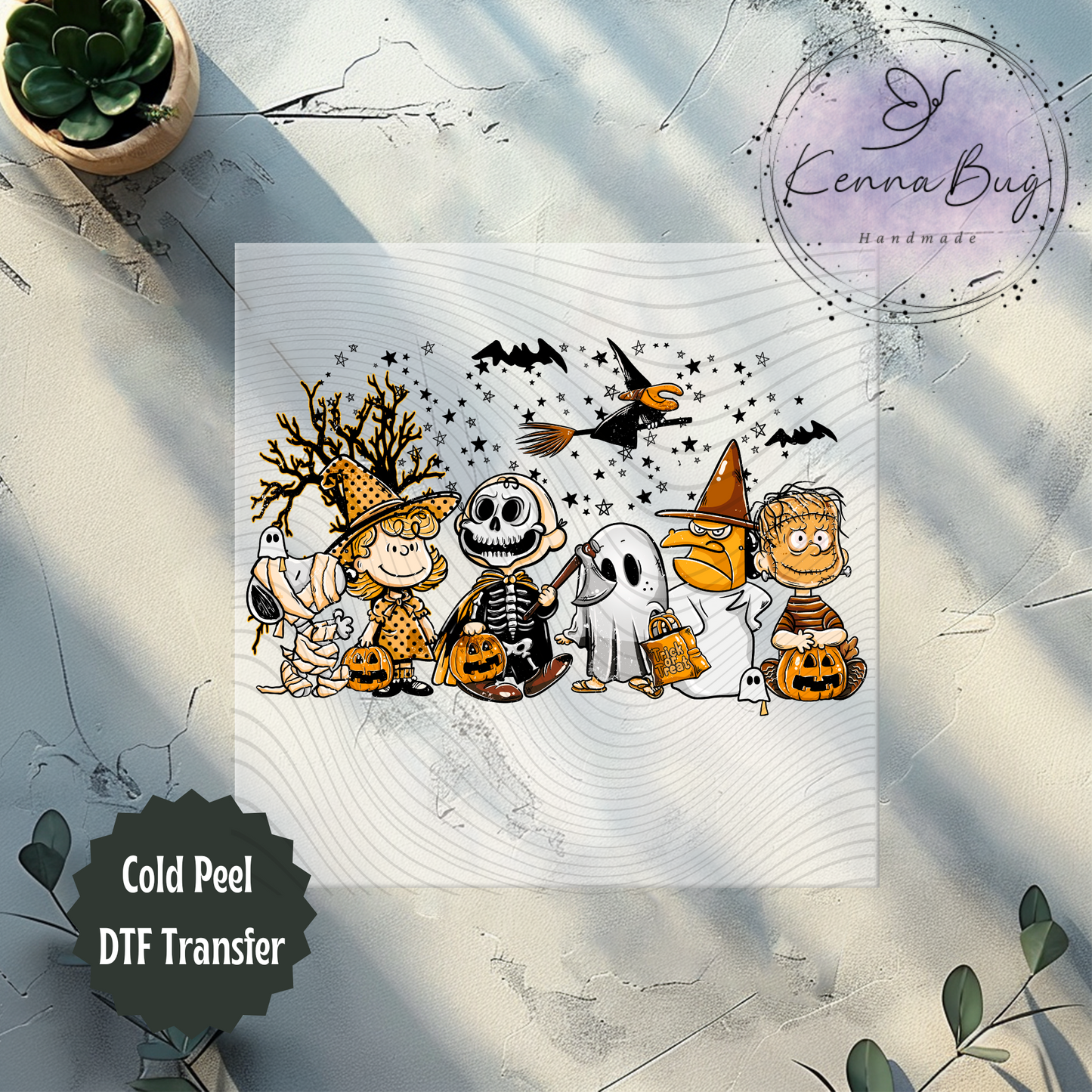 Charlie Halloween, Trick or Treat, DTF Transfer, Ready to Press, Shirt Transfer, Heat Transfer, Direct to film Transfer