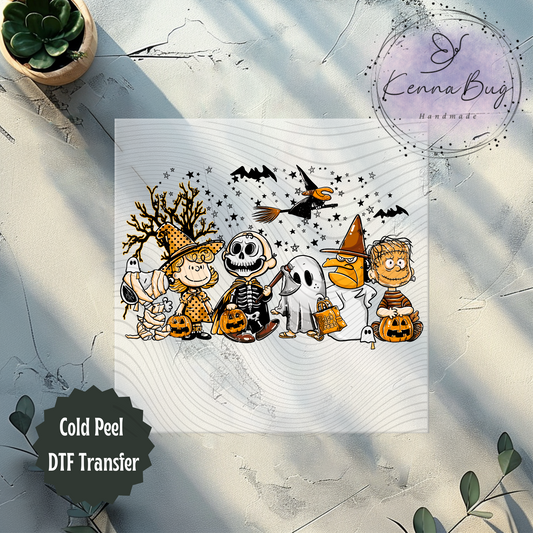 Charlie Halloween, Trick or Treat, DTF Transfer, Ready to Press, Shirt Transfer, Heat Transfer, Direct to film Transfer