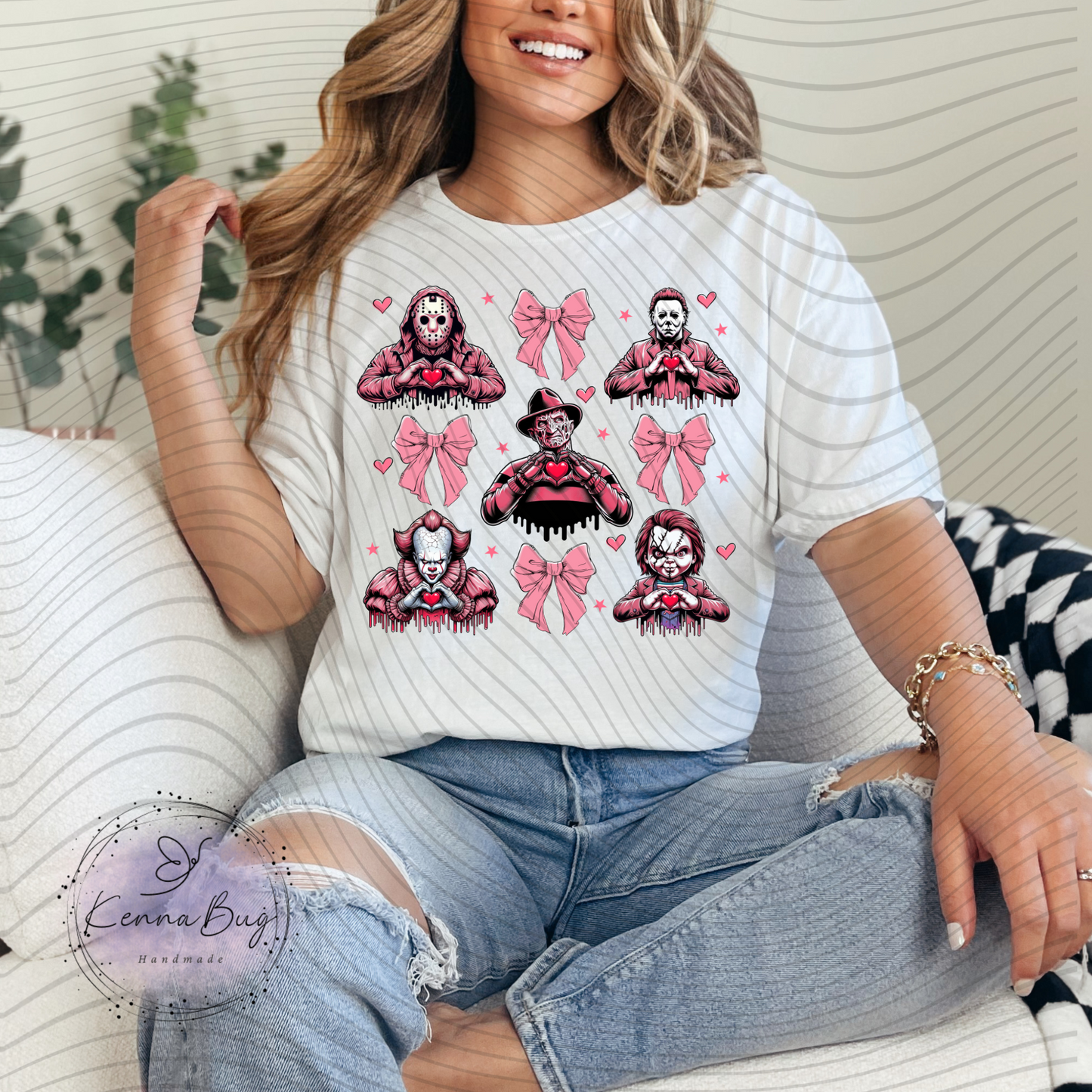 Valentine Horror Crew, Valentines Day, DTF Transfer, Ready to Press, Shirt Transfer, Heat Transfer, Direct to film Transfer