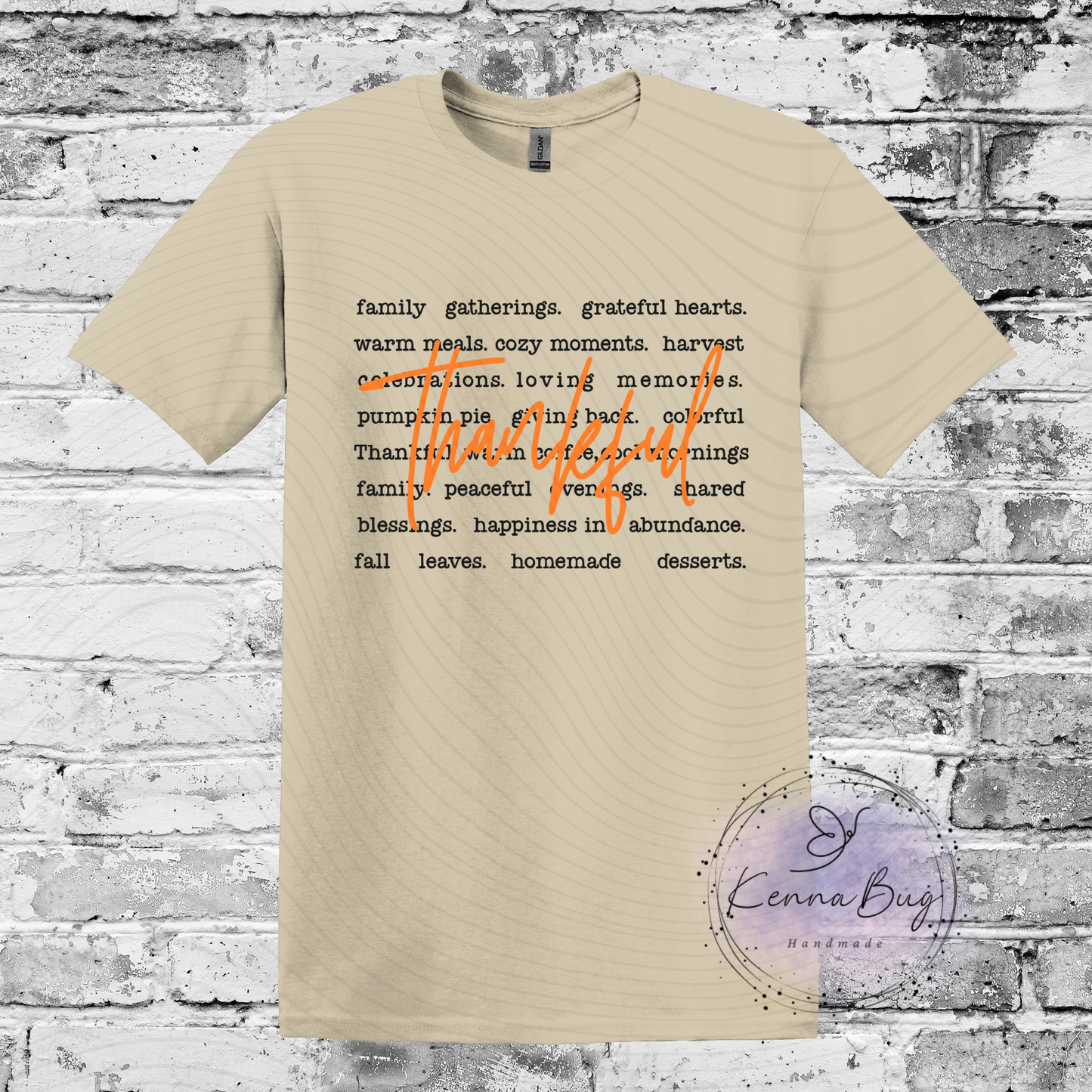Thankful, Fall, Family, Custom T-Shirt, Pick your Color, Gildan Soft Style