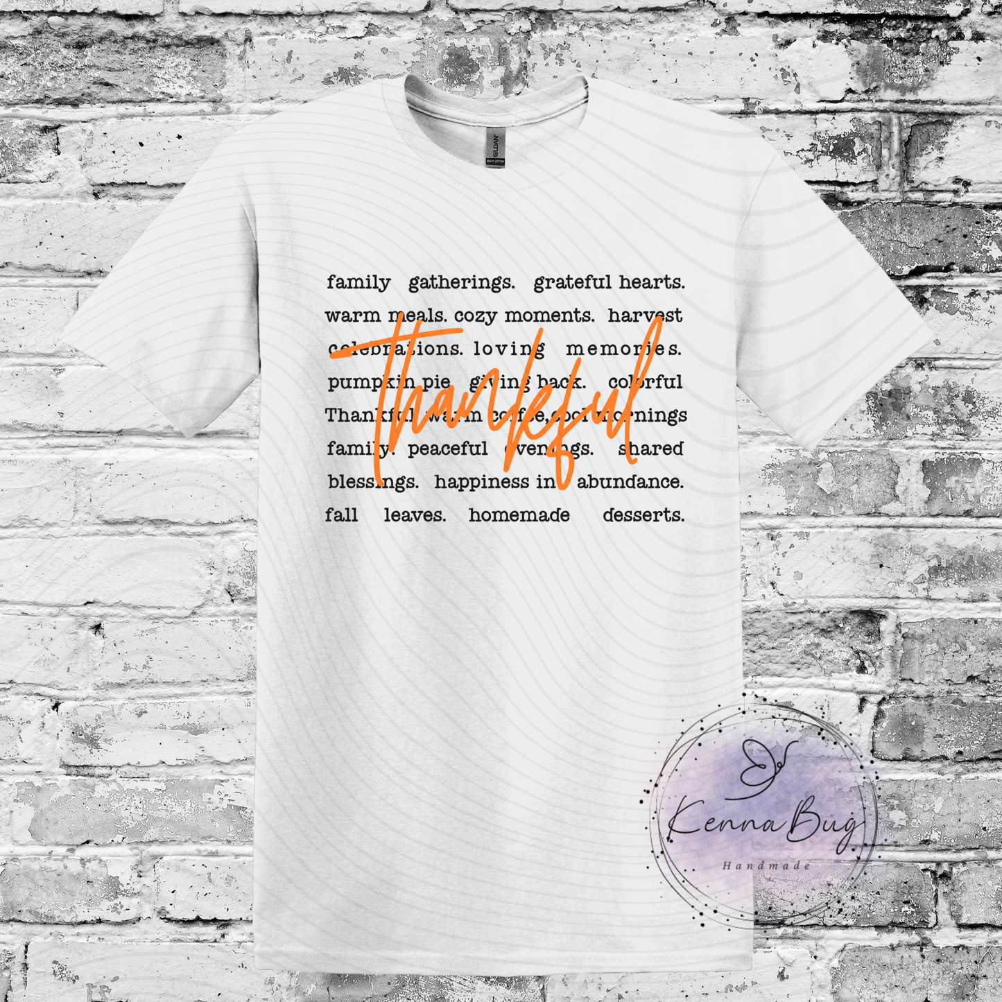 Thankful, Fall, Family, Custom T-Shirt, Pick your Color, Gildan Soft Style