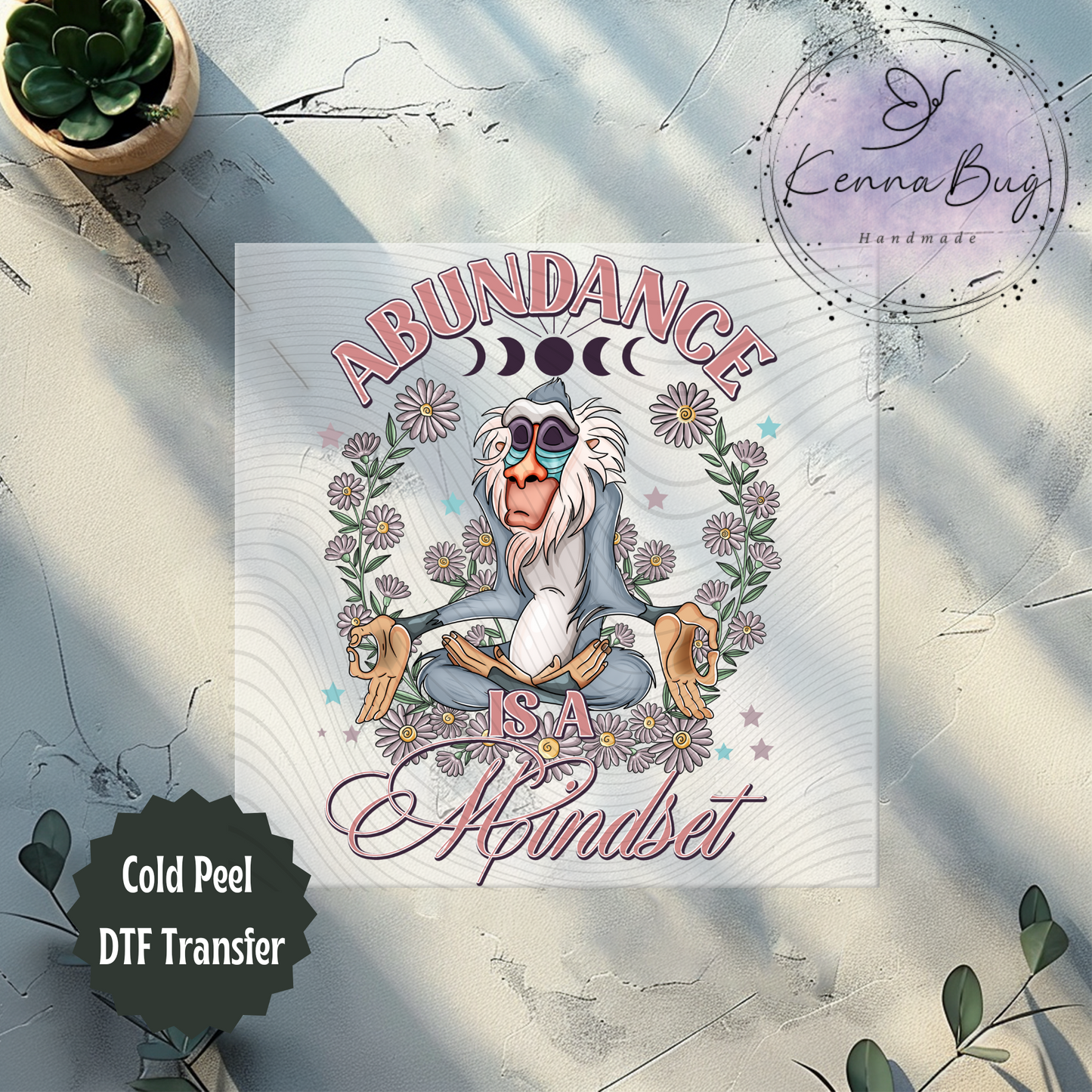 Abundance is a Mindset, DTF Transfer, Ready to Press, Shirt Transfer, Heat Transfer, Direct to film Transfer