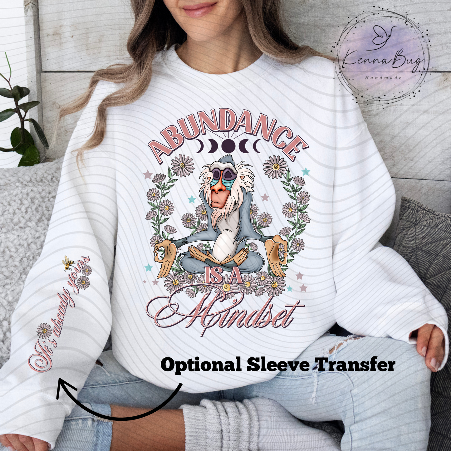 Abundance is a Mindset, DTF Transfer, Ready to Press, Shirt Transfer, Heat Transfer, Direct to film Transfer