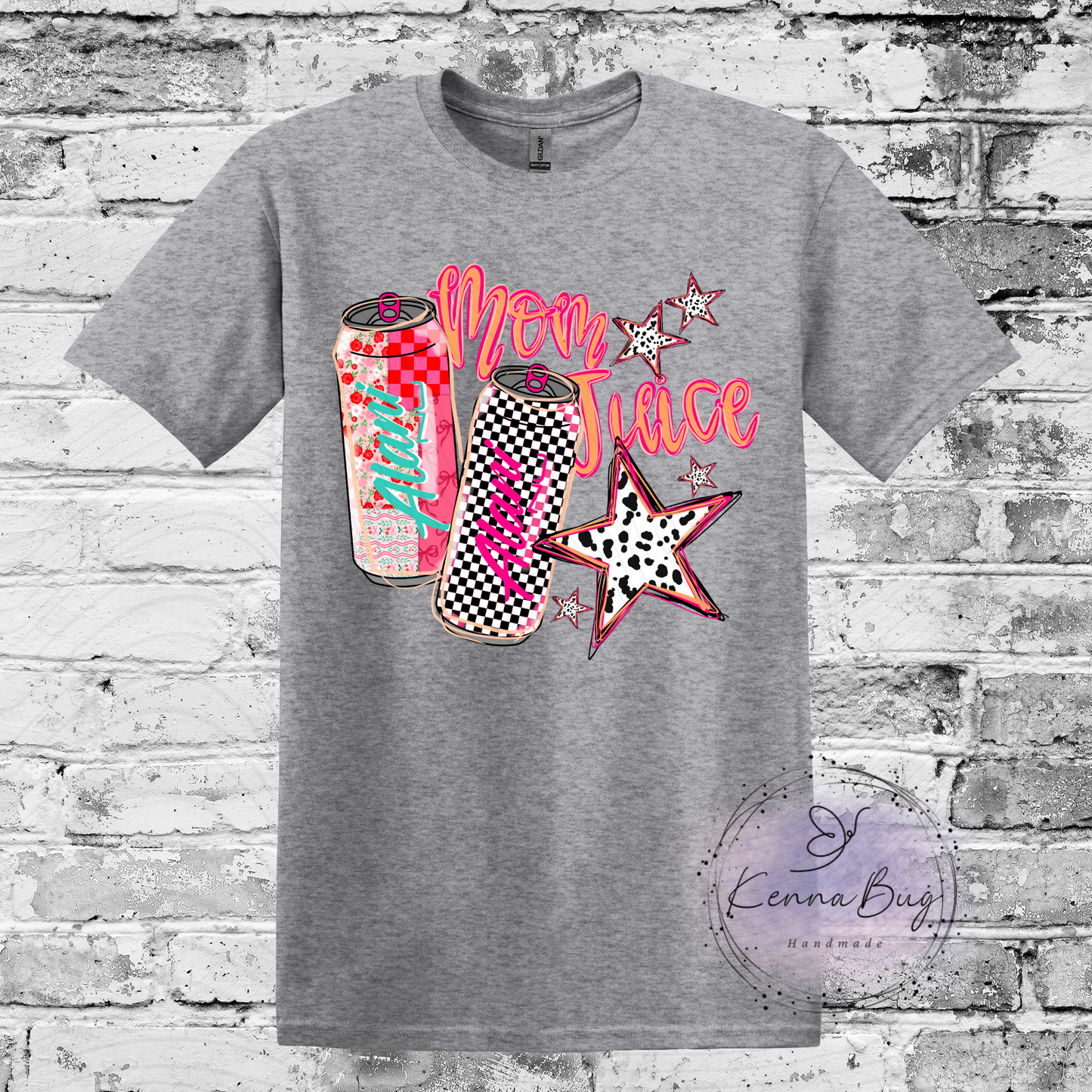 Mom Juice, Energy Drink, Custom T-Shirt, Pick your Color, Graphic Tee, Gildan Soft Style