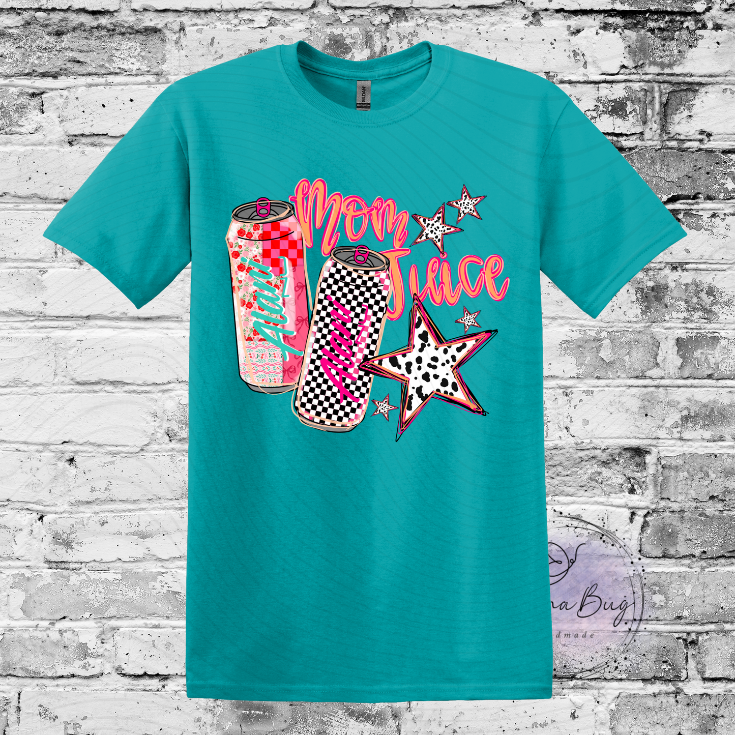 Mom Juice, Energy Drink, Custom T-Shirt, Pick your Color, Graphic Tee, Gildan Soft Style