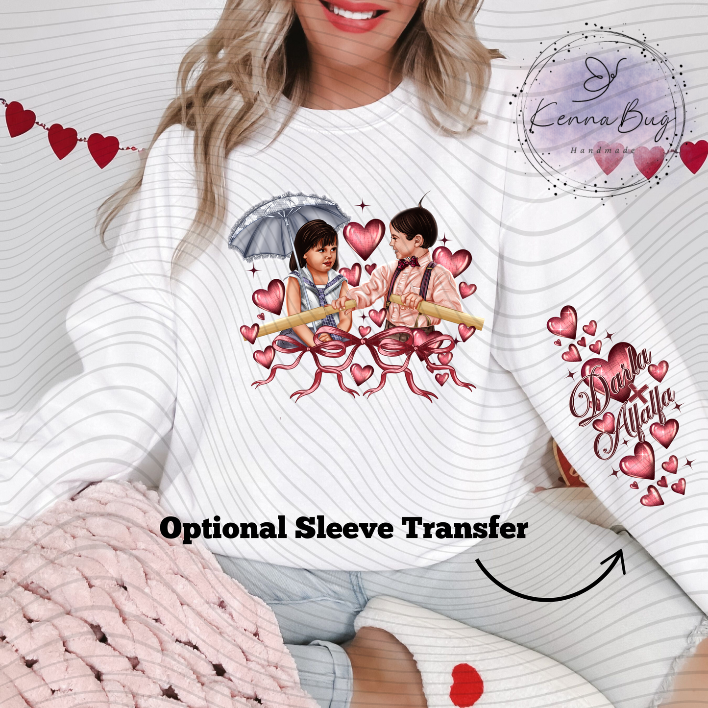 Alfalfa & Darla, Valentines Day, Movie, DTF Transfer, Ready to Press, Shirt Transfer, Heat Transfer, Direct to film Transfer