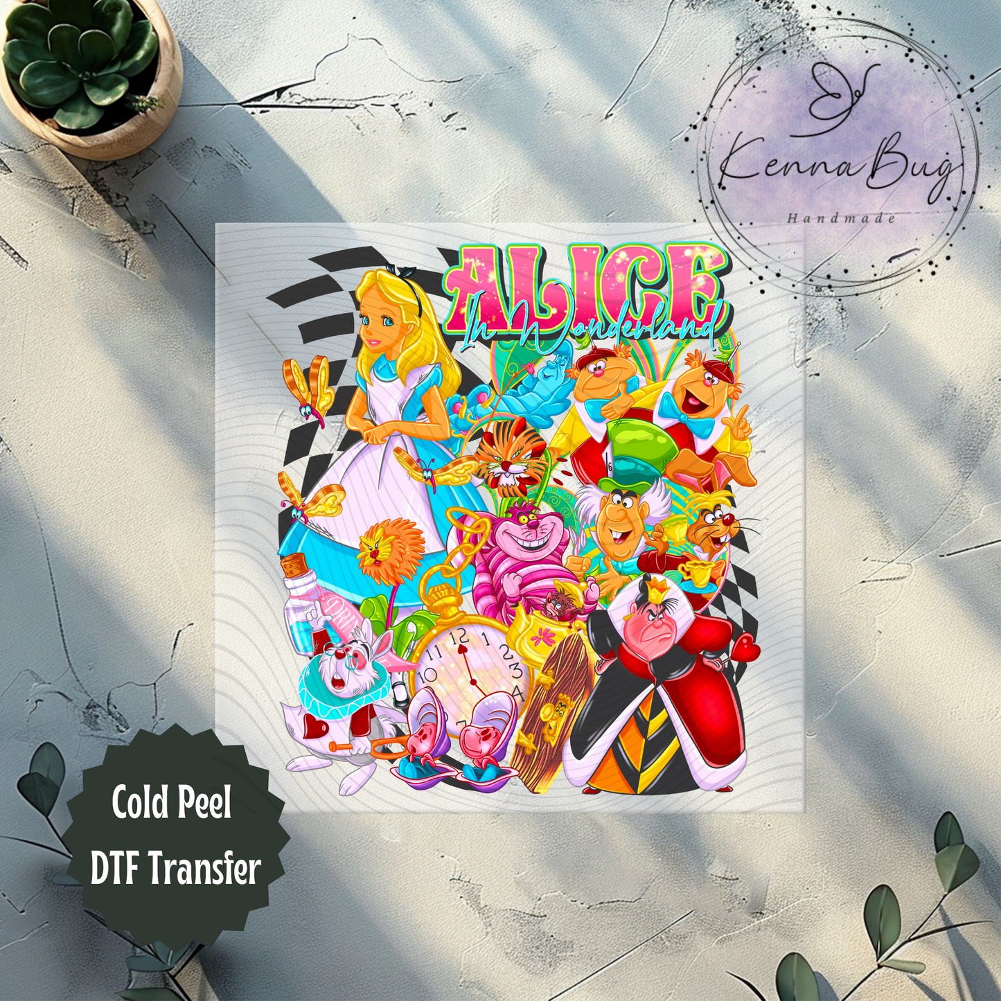 Alice, Classic Kids Movie, Cartoon, DTF Transfer, Ready to Press, Shirt Transfer, Heat Transfer, Direct to film Transfer