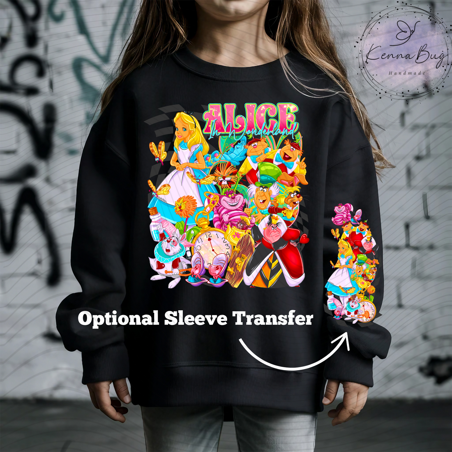 Alice, Classic Kids Movie, Cartoon, DTF Transfer, Ready to Press, Shirt Transfer, Heat Transfer, Direct to film Transfer