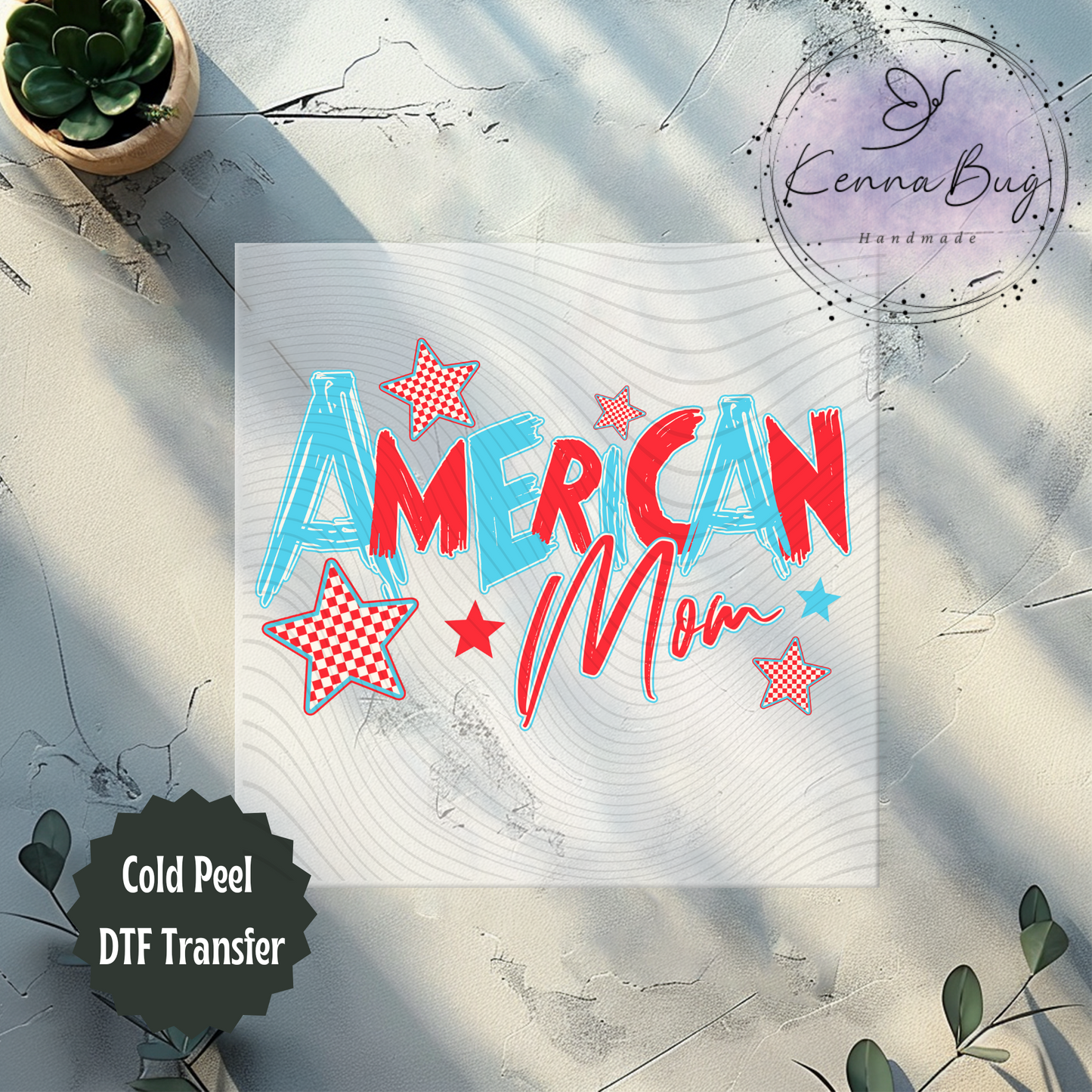 American Mom, Retro Look, 4th Of July, Patriotic, DTF Transfer, Ready to Press, Shirt Transfer, Heat Transfer, Direct to film Transfer