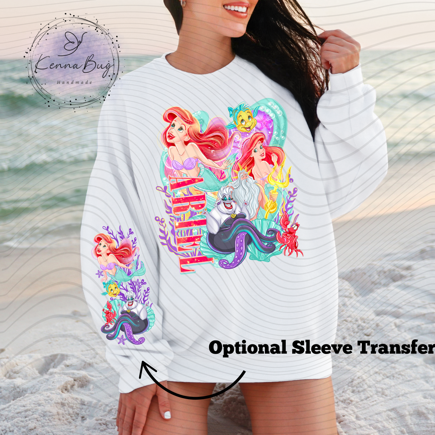 Mermaid Princess, Cartoon, Movie, DTF Transfer, Ready to Press, Shirt Transfer, Heat Transfer, Direct to film Transfer