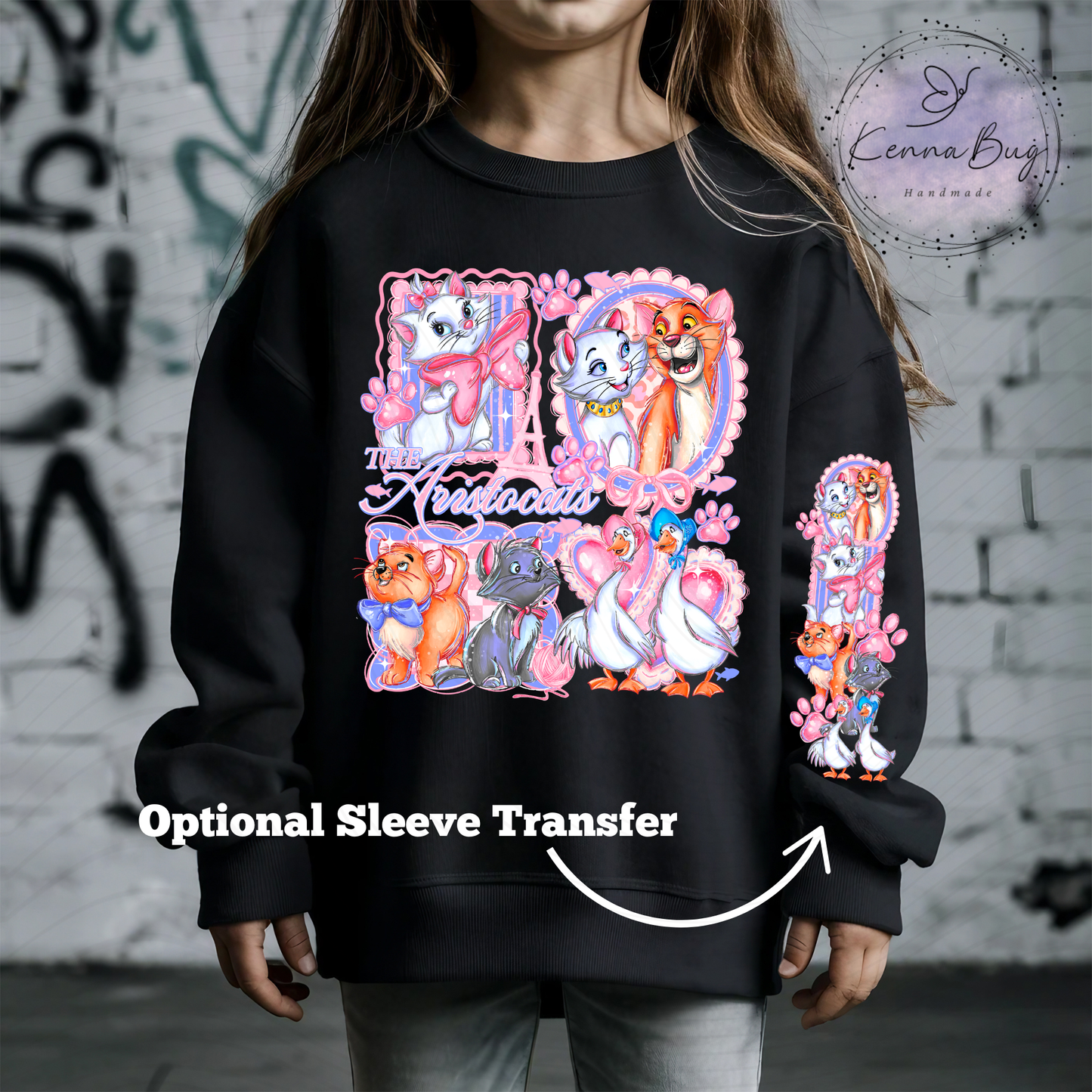 Valentines Cats, Marie and Brothers, DTF Transfer, Ready to Press, Shirt Transfer, Heat Transfer, Direct to film Transfer