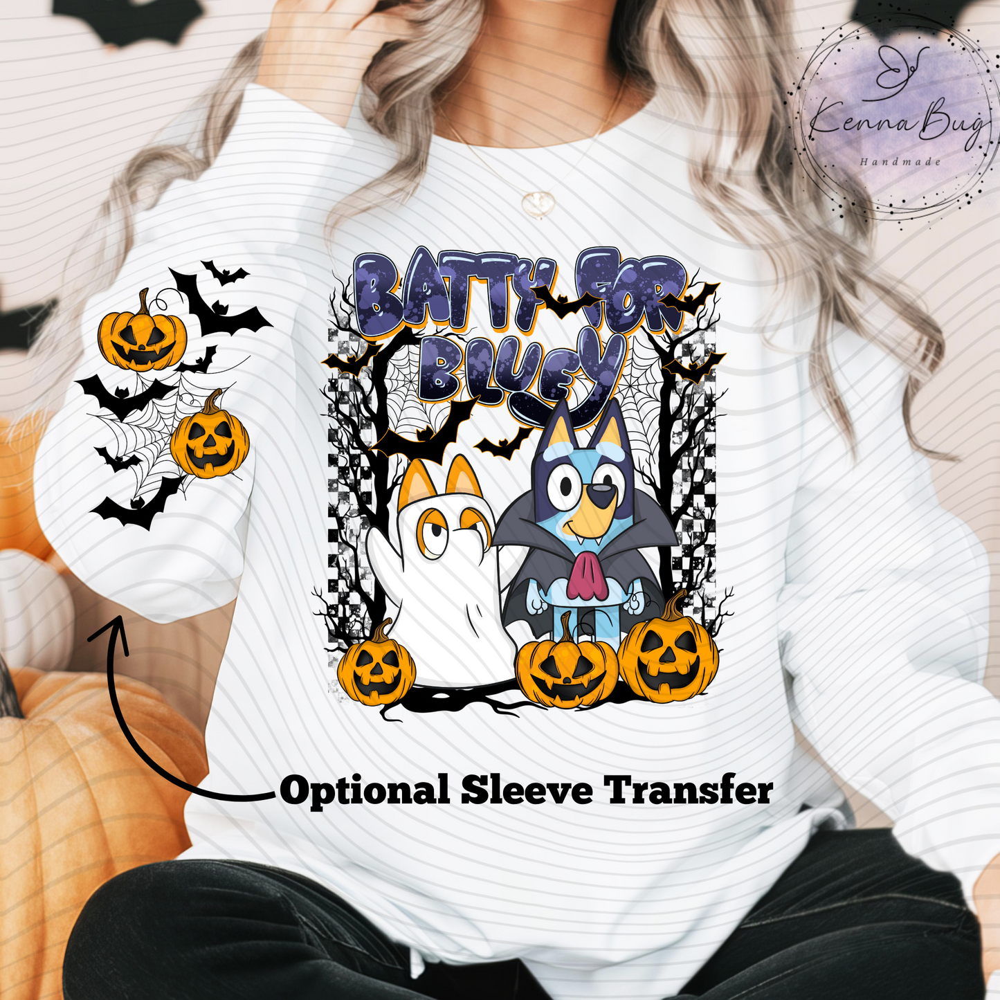 Batty For Blue Dog, Halloween, Cartoon, DTF Transfer, Ready to Press, Shirt Transfer, Heat Transfer, Direct to film Transfer