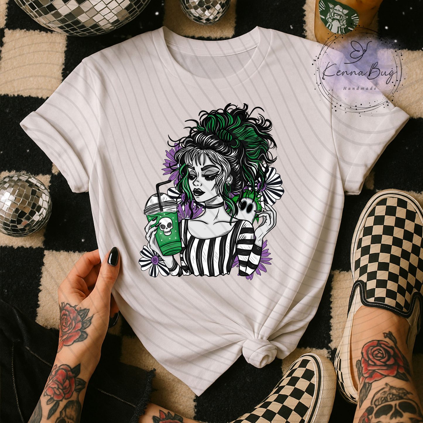 Beetle Girl, Halloween, Spooky, DTF Transfer, Ready to Press, Shirt Transfer, Heat Transfer, Direct to film Transfer