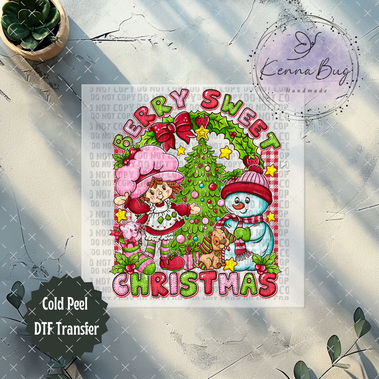 Berry Sweet Christmas, DTF Transfer, Ready to Press, Shirt Transfer, Heat Transfer, Direct to film Transfer