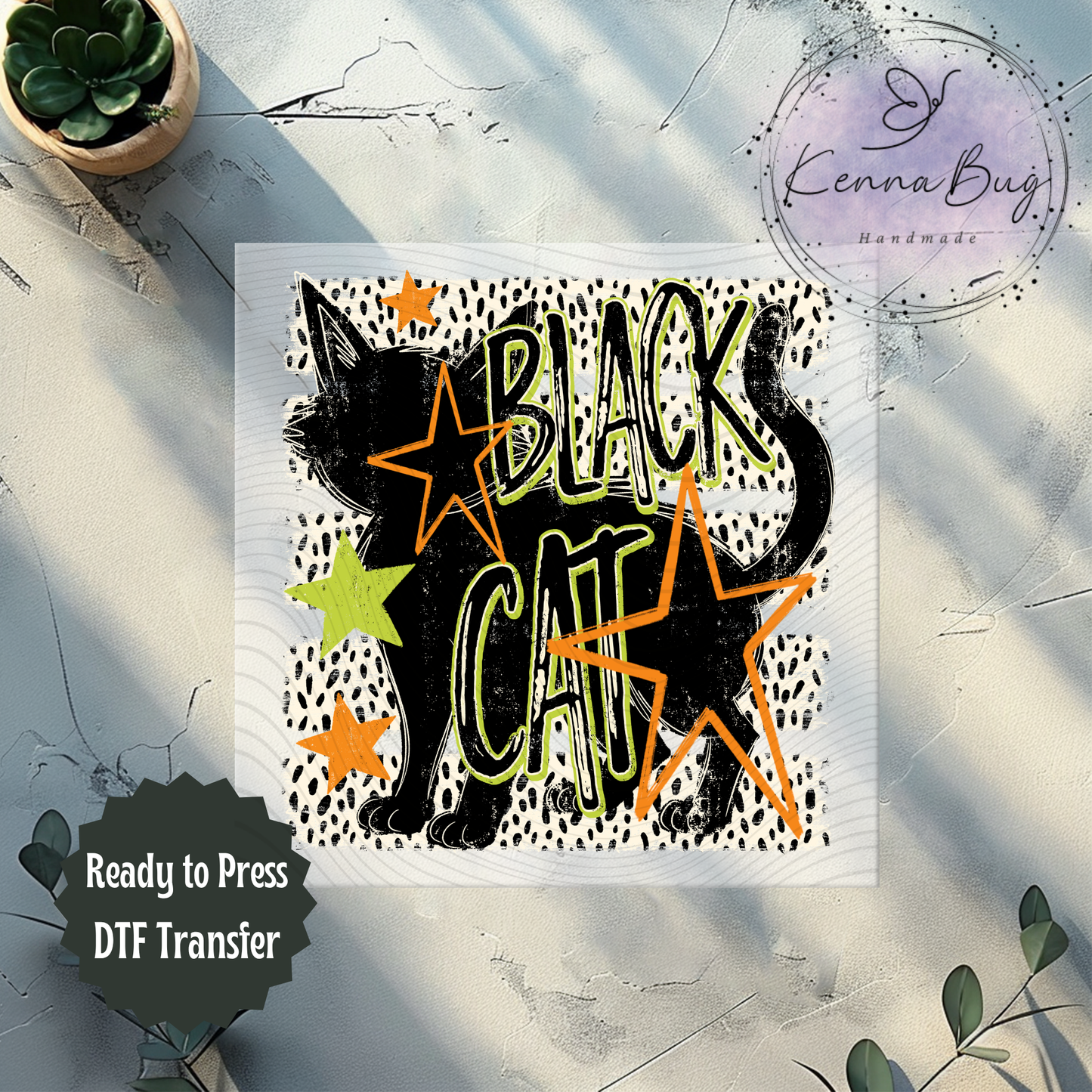 Black Cats, Halloween, DTF Transfer, Ready to Press, Shirt Transfer, Heat Transfer, Direct to film Transfer