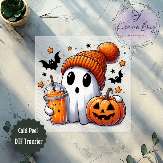 Ghost, Pumpkin, Boo, Bats, Halloween, DTF Transfer, Ready to Press, Shirt Transfer, Heat Transfer, Direct to film Transfer