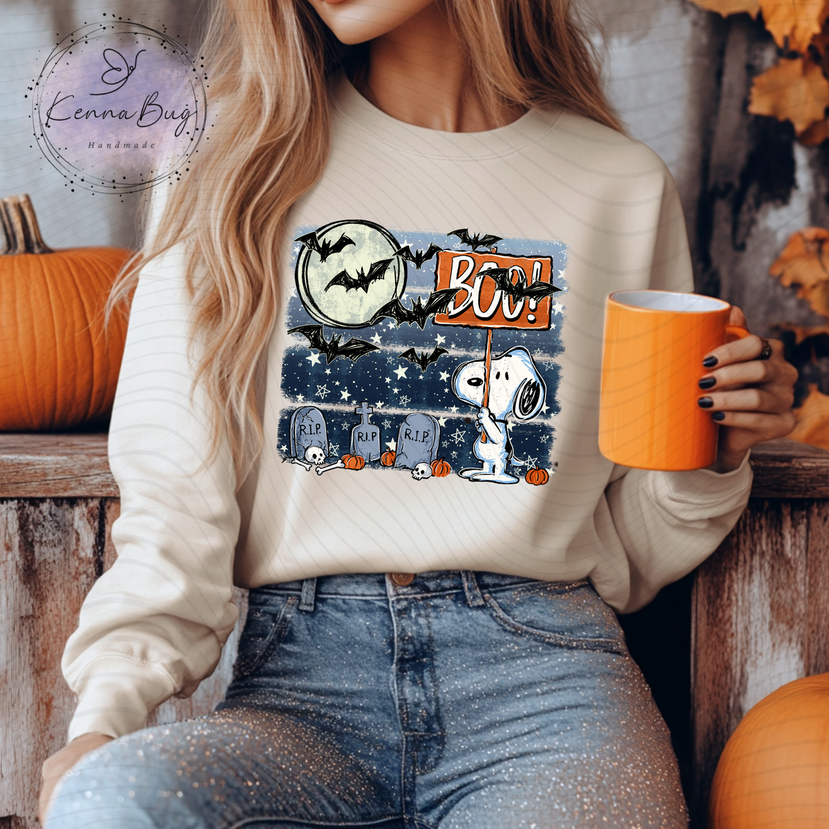 Boo Snoopy, Halloween, DTF Transfer, Ready to Press, Shirt Transfer, Heat Transfer, Direct to film Transfer