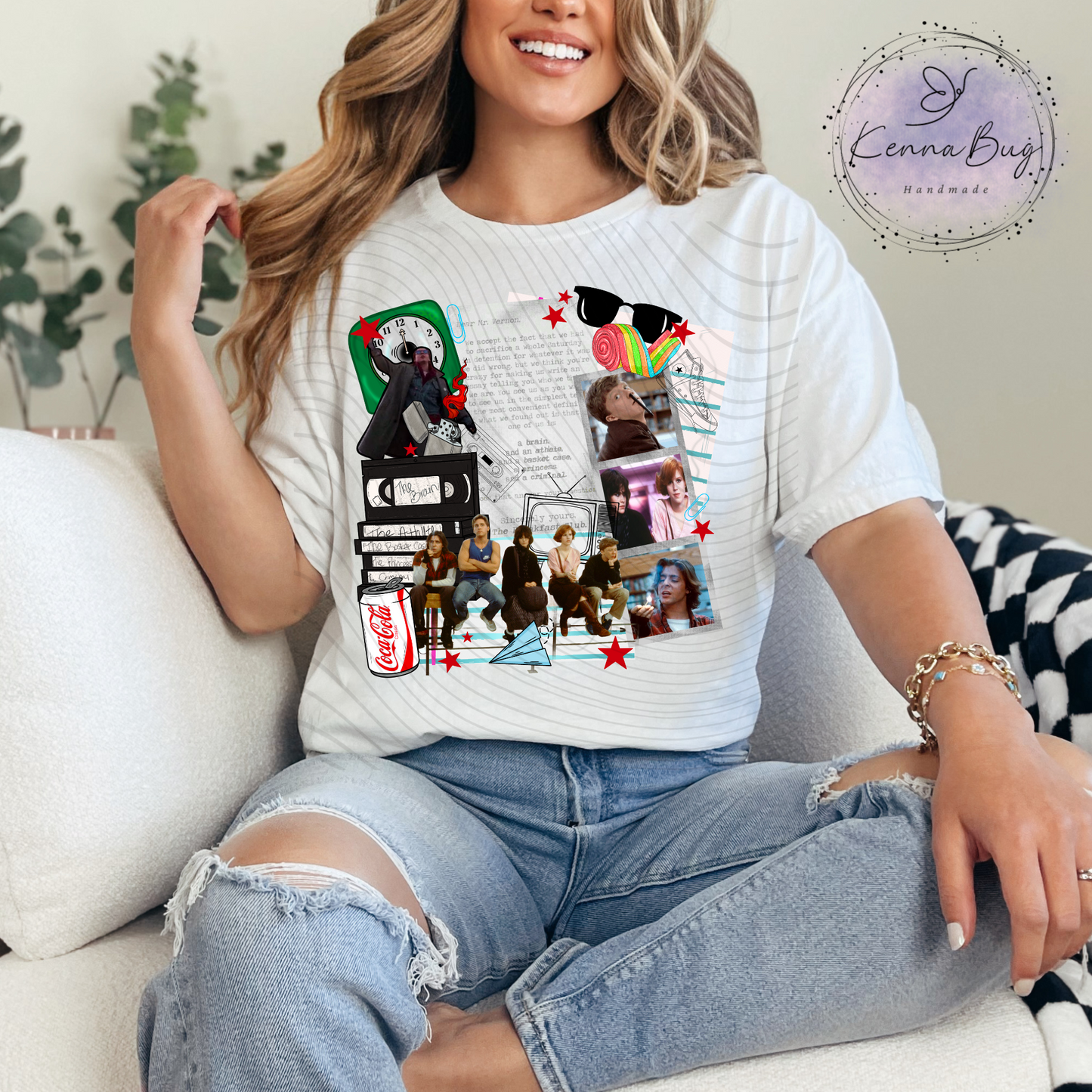 Classic 80's Movie, Breakfast Club, Movie Collage, DTF Transfer, Ready to Press, Shirt Transfer, Heat Transfer, Direct to film Transfer