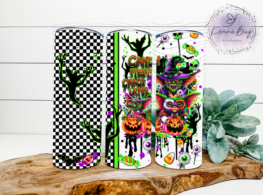 Candy First, Halloween, Sublimation Tumbler Transfer, 20 oz Tumbler Wrap, Ready to press, Heat Transfer, Sublimation Cup Wrap