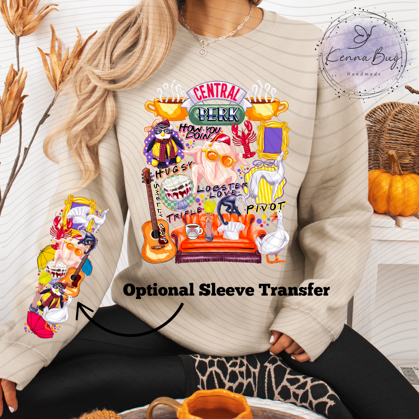 Central Perk, 90's Sitcom, DTF Transfer, Ready to Press, Shirt Transfer, Heat Transfer, Direct to film Transfer