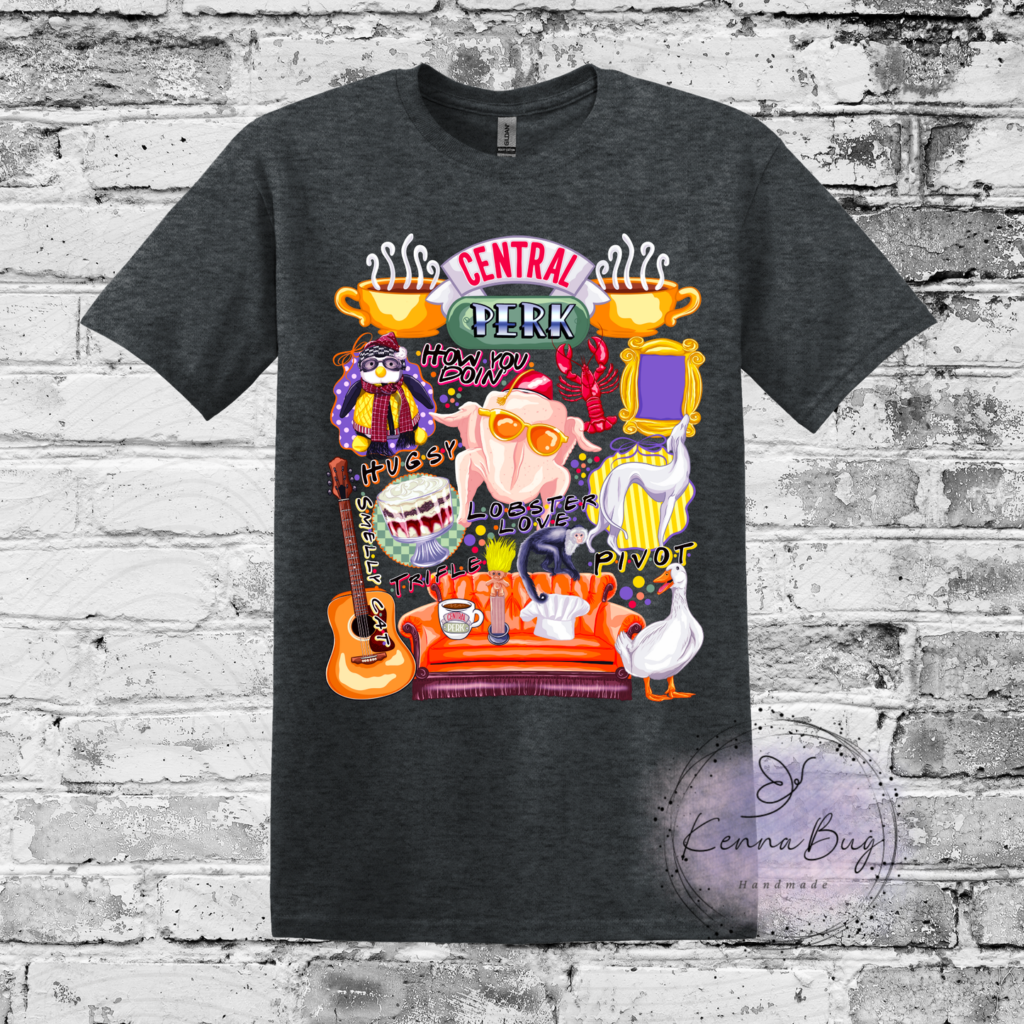 Central Perk, Friends, Custom T-Shirt, Pick your Color, Gildan Soft Style