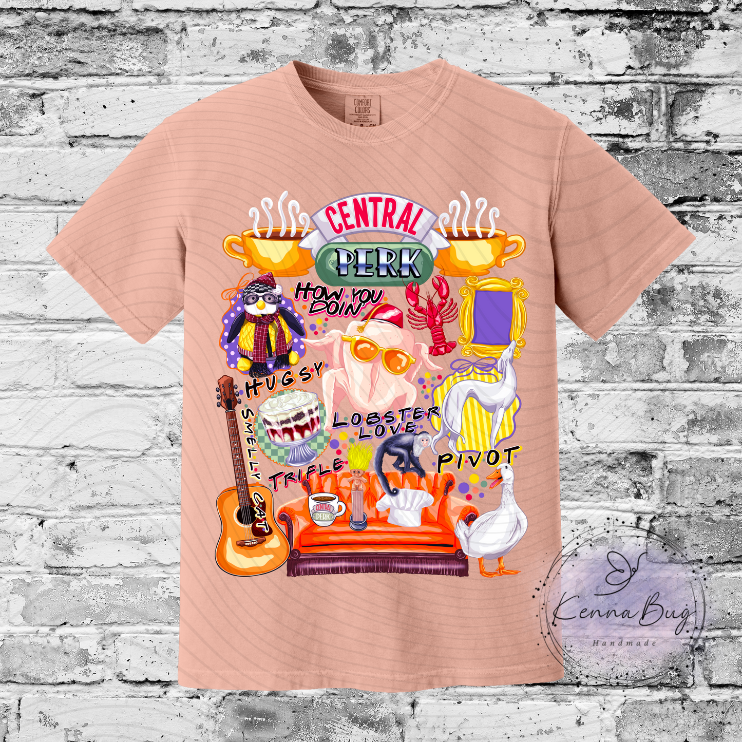Central Perk, Custom T-Shirt, Pick your Color, Graphic Tee, Comfort Colors 1717